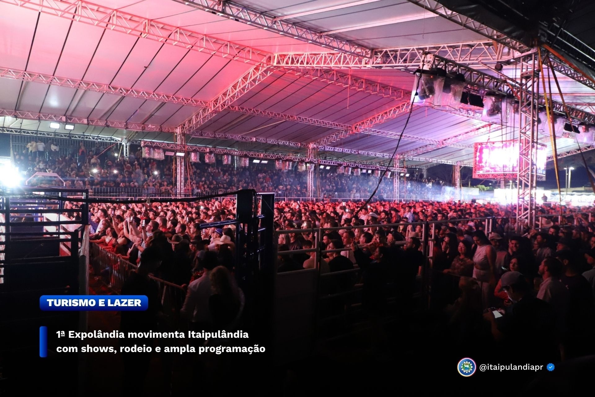 1ª Expolândia movimenta Itaipulândia com shows, rodeio e ampla programação
