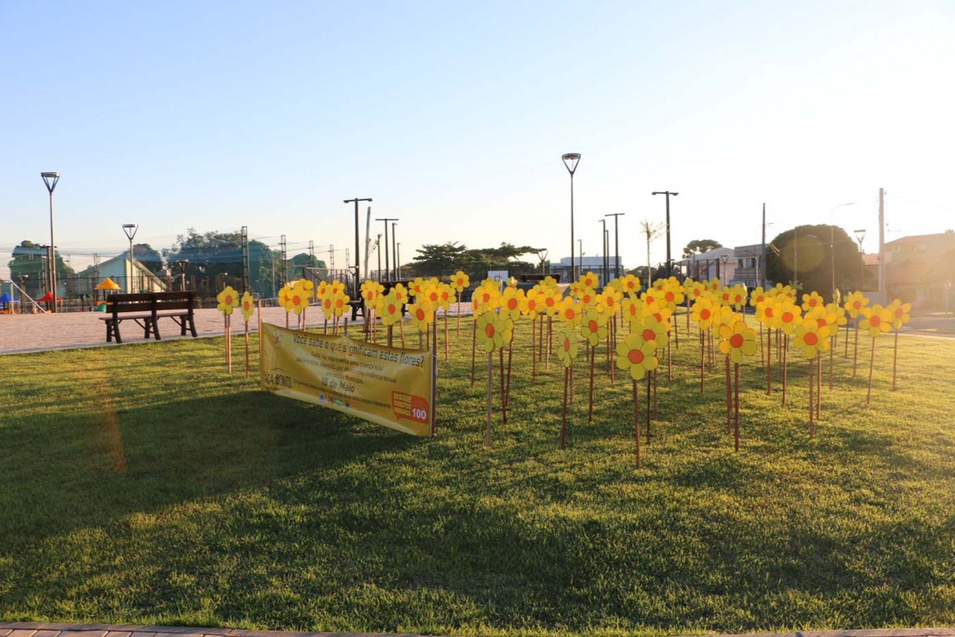 18 de maio: flores homenageiam vítimas de abuso sexual em Santa Helena