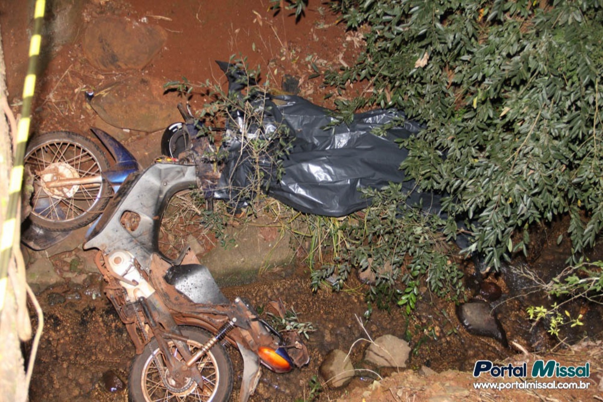 Acidente de moto causa óbito na estrada que liga a cidade a prainha de Vila Natal em Missal