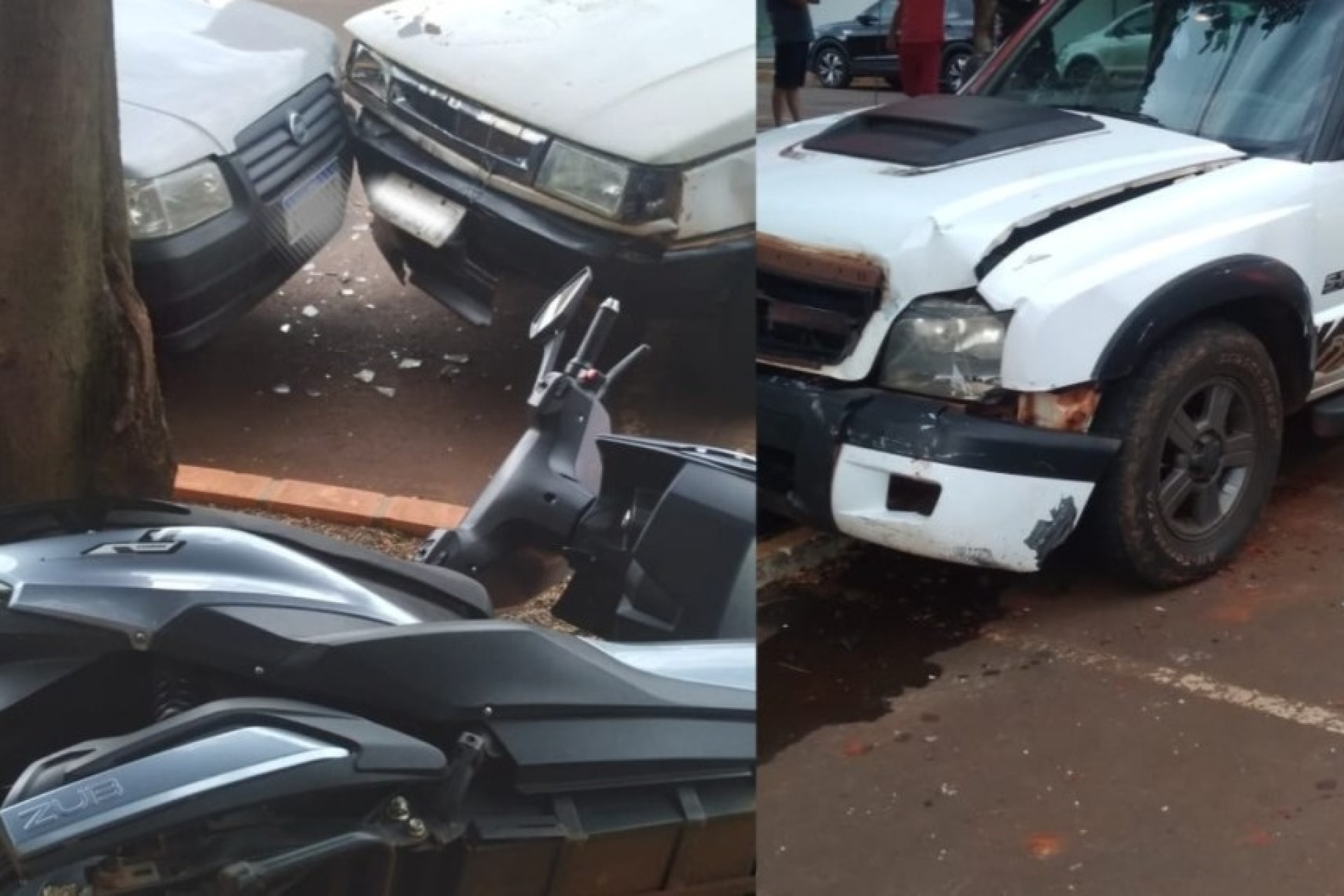 Acidente envolvendo quatro veículos é registrado no centro de Missal nesta sexta-feira