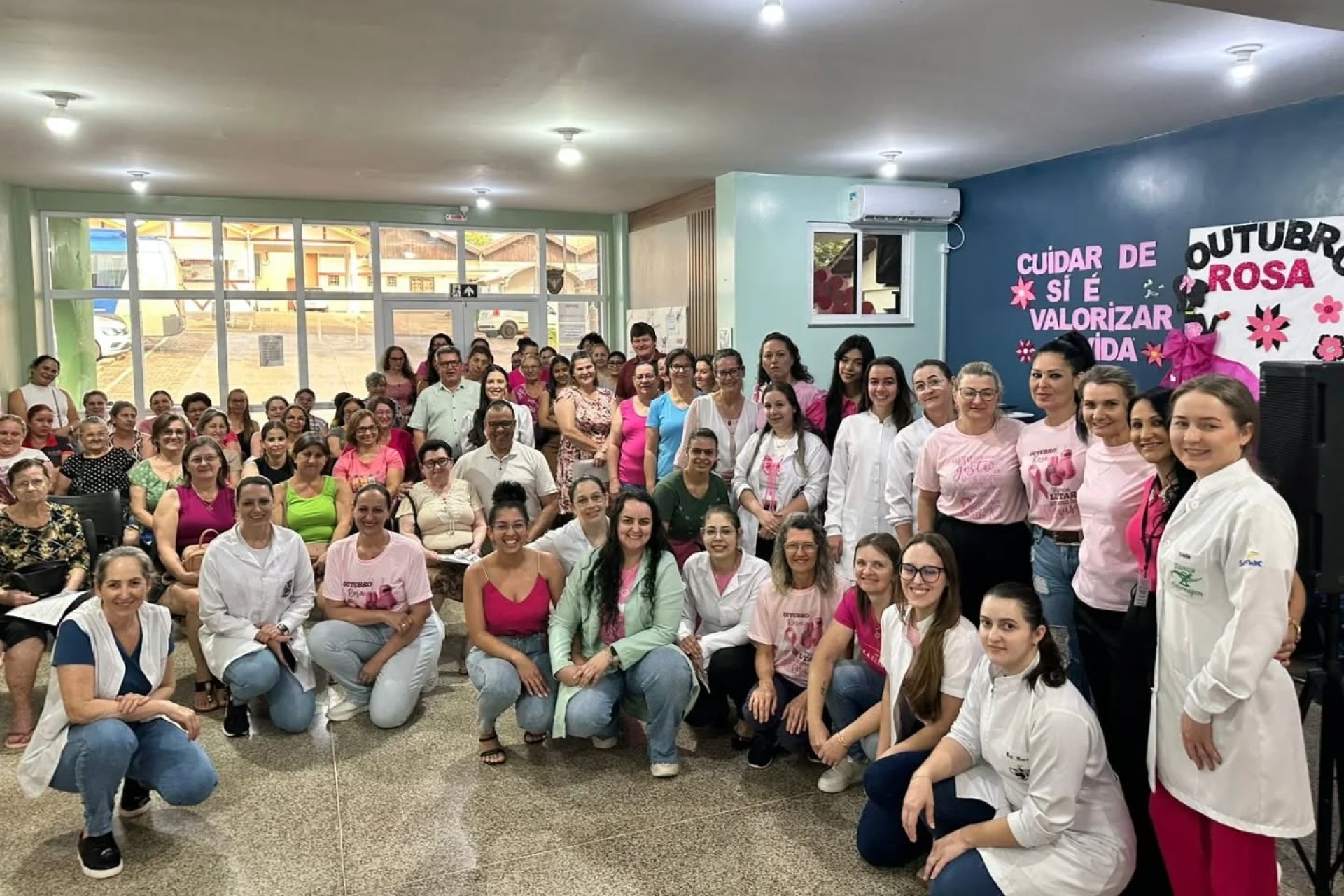 Ações do Outubro Rosa são encerradas com mais de 160 participações na Unidade do Centro