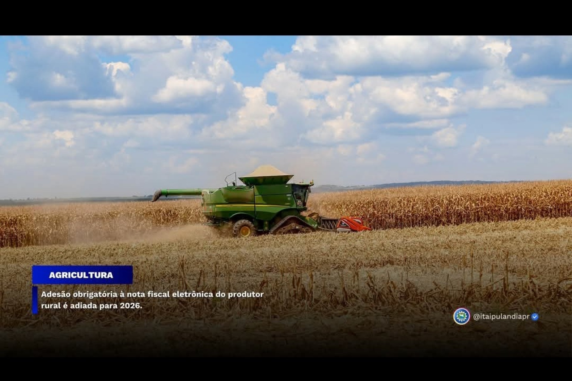 Adesão obrigatória à nota fiscal eletrônica do produtor rural é adiada para 2026