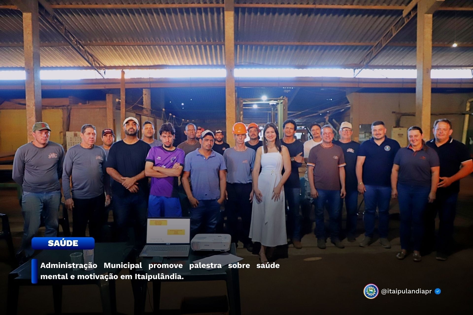 Administração Municipal promove palestra sobre saúde mental e motivação em Itaipulândia.