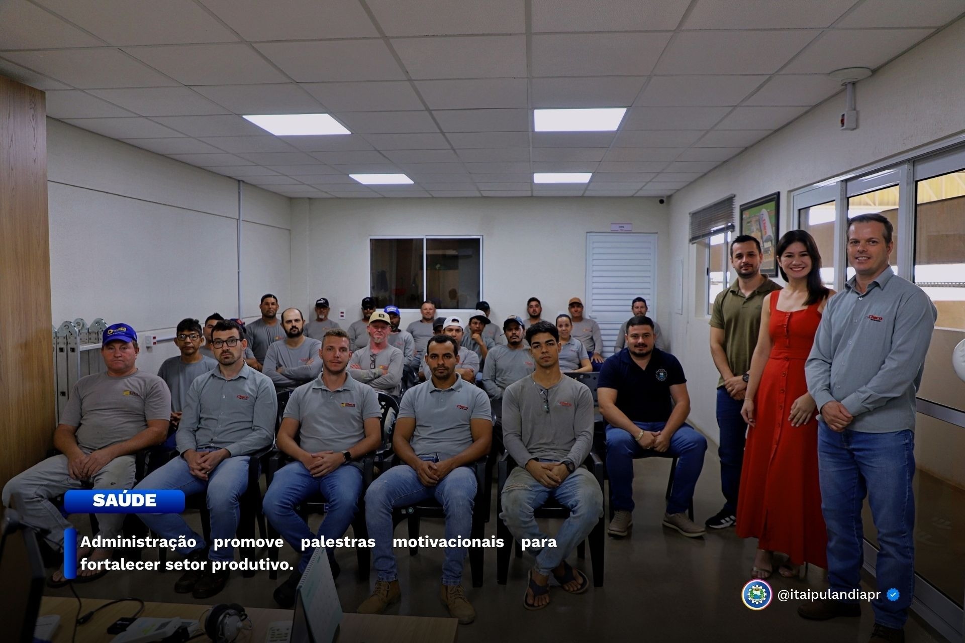 Administração promove palestras motivacionais para fortalecer setor produtivo.