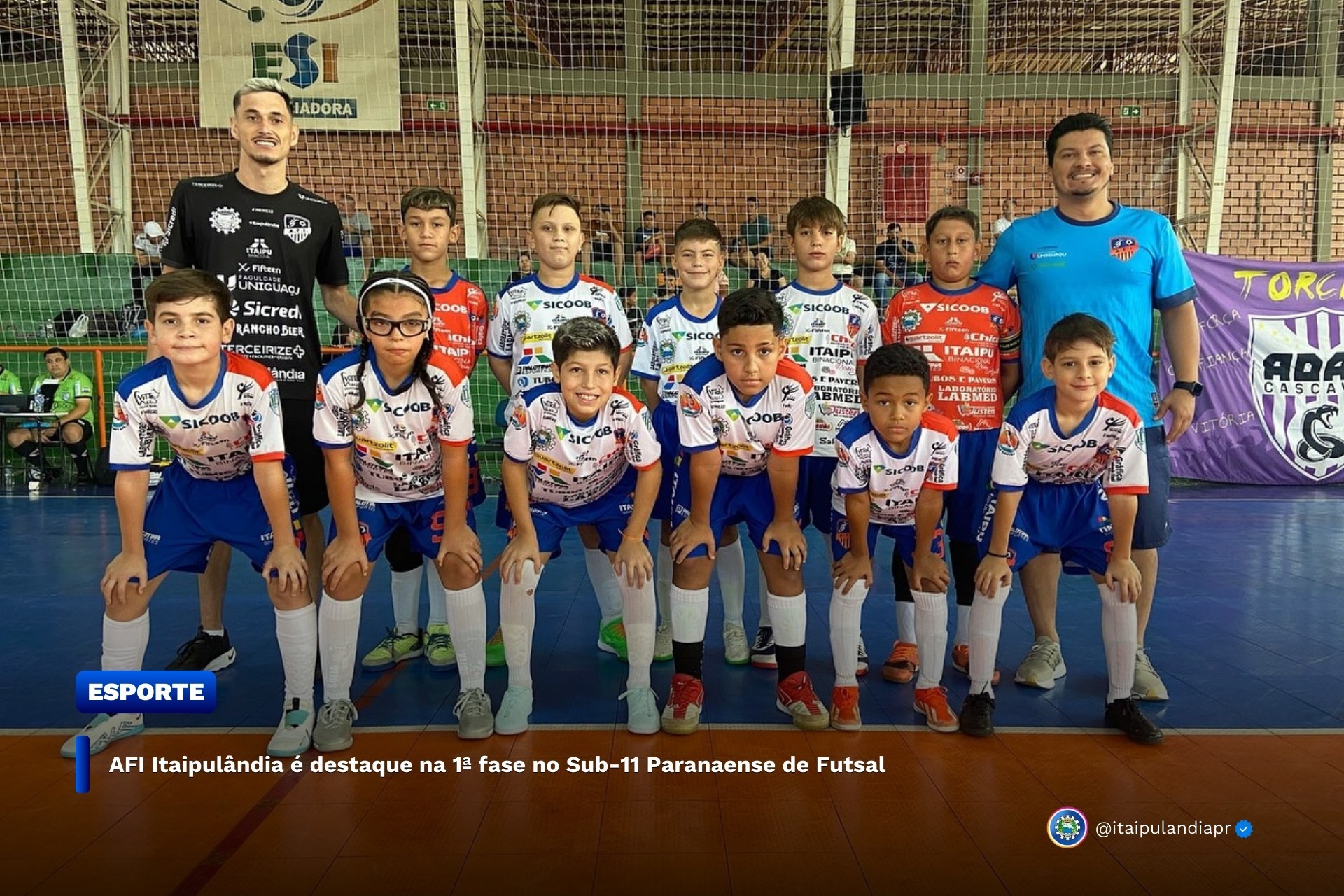 AFI Itaipulândia é destaque na 1ª fase no Sub-11 Paranaense de Futsal