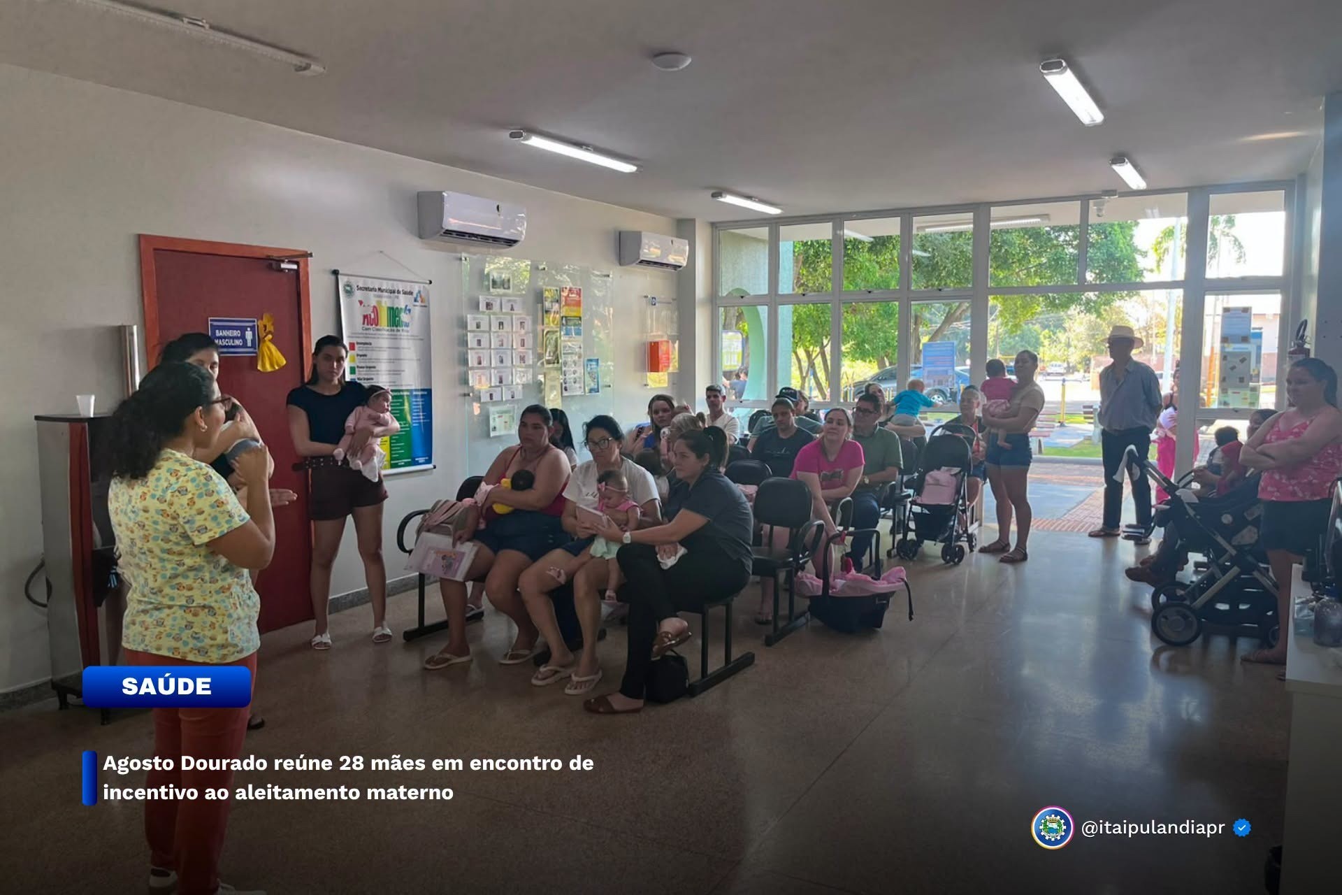 Agosto Dourado reúne 28 mães em encontro de incentivo ao aleitamento materno