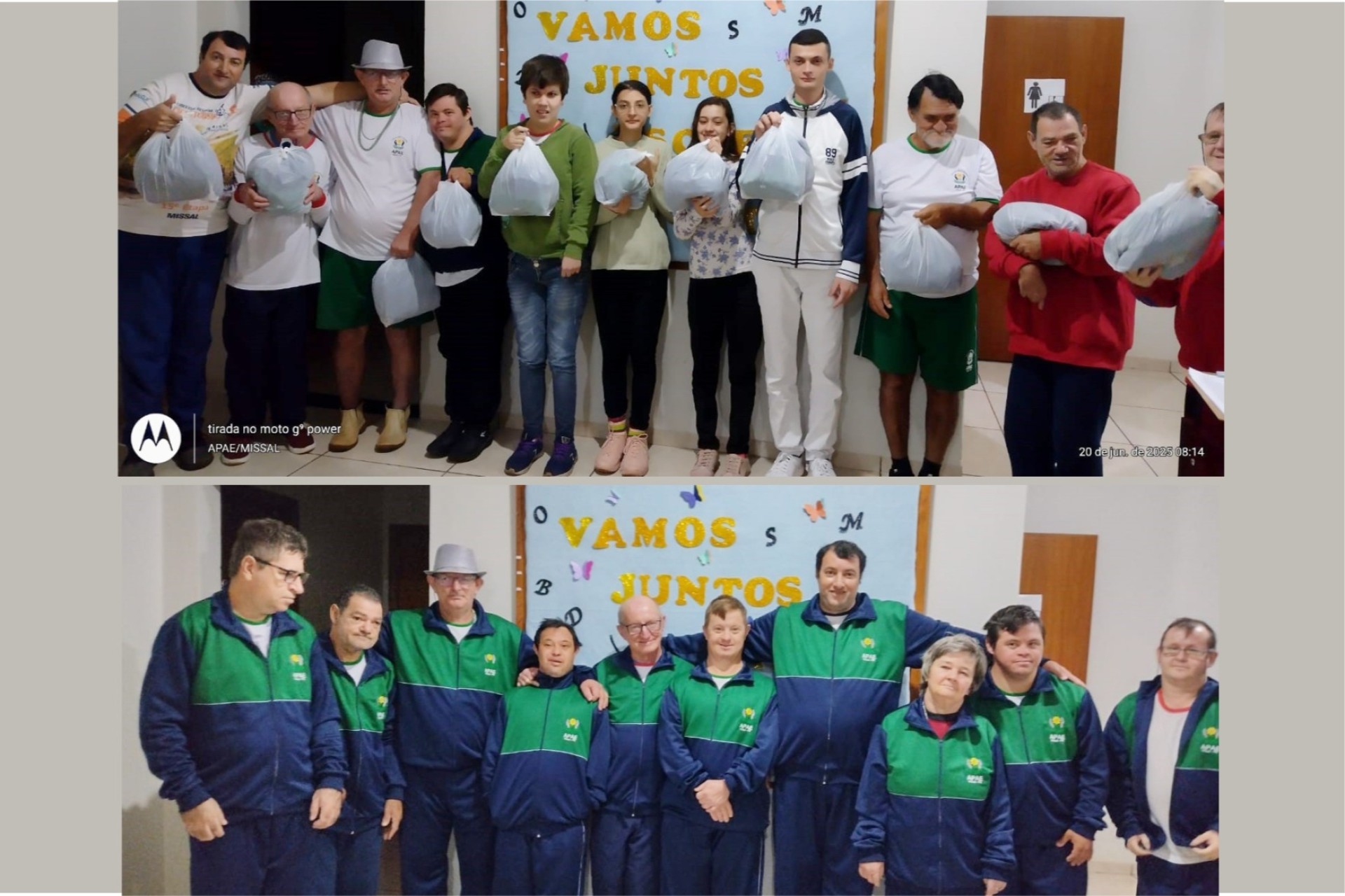 Alunos da APAE de Missal recebem novos uniformes escolares