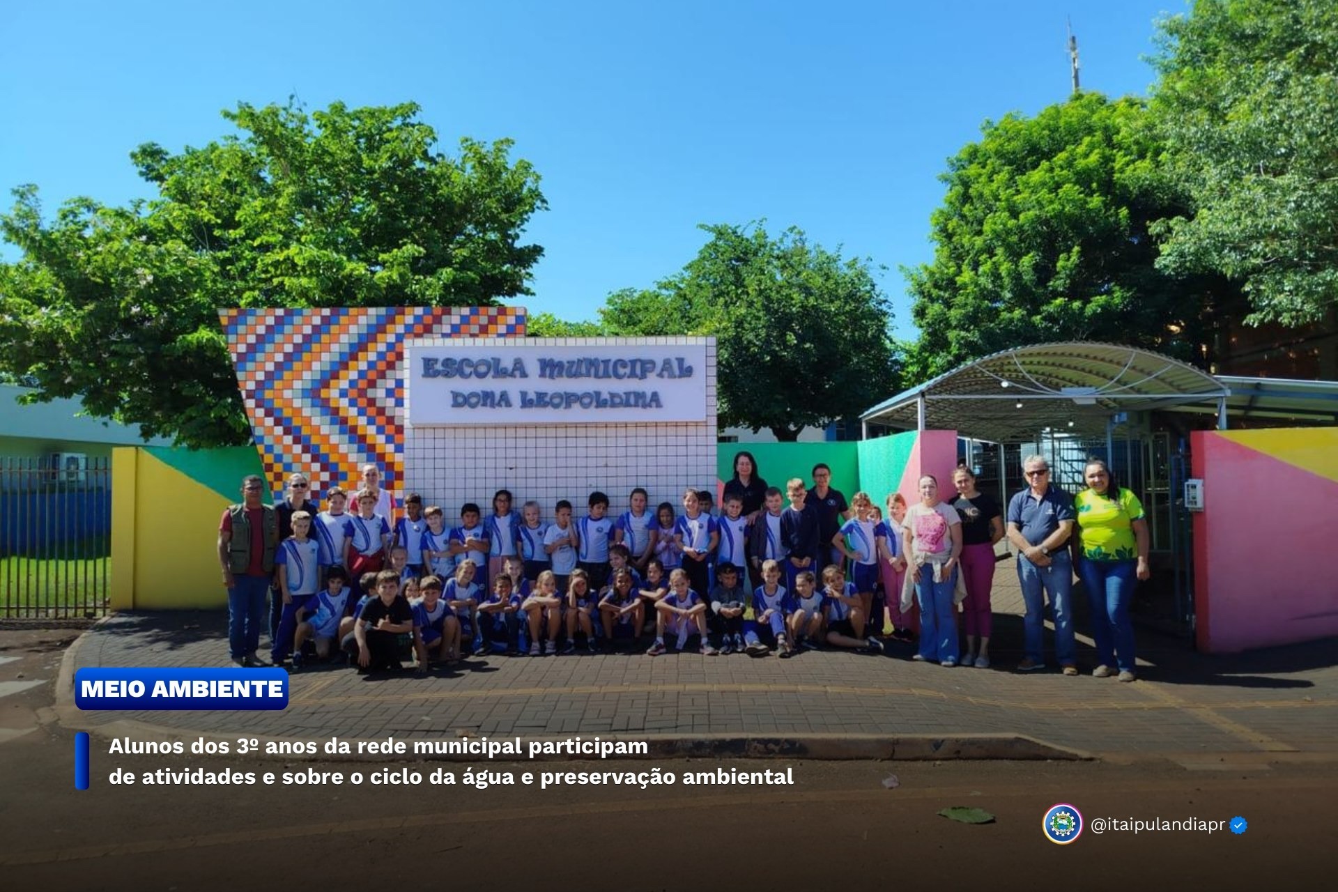 Alunos dos 3º anos da rede municipal participam de atividades e sobre o ciclo da água