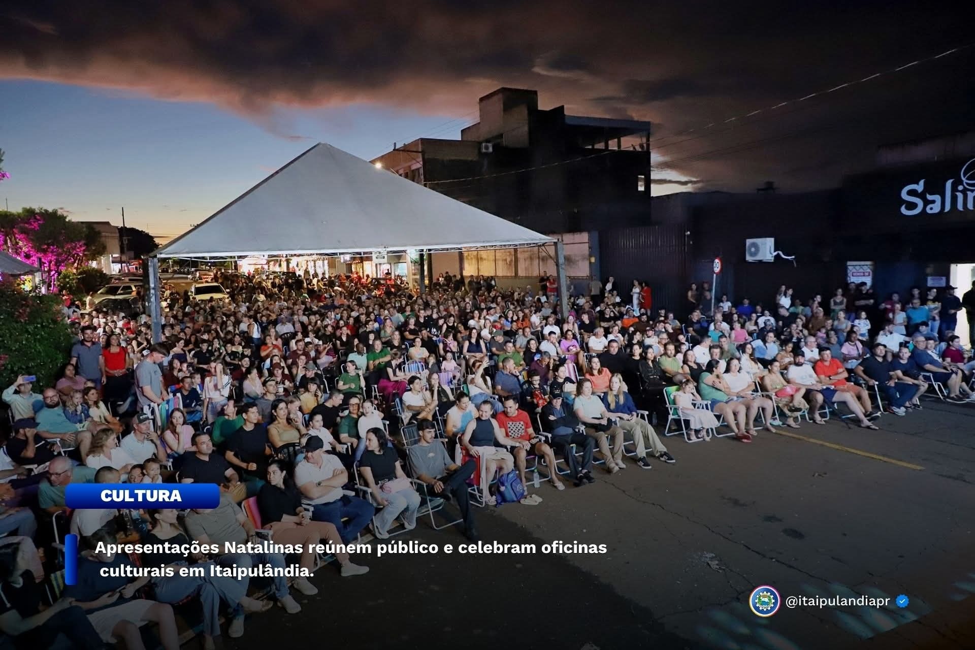Apresentações Natalinas reúnem público e celebram oficinas culturais em Itaipulândia
