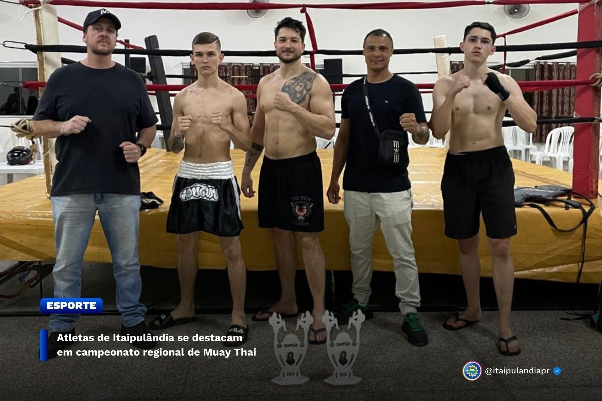 Atletas de Itaipulândia se destacam em campeonato regional de Muay Thai