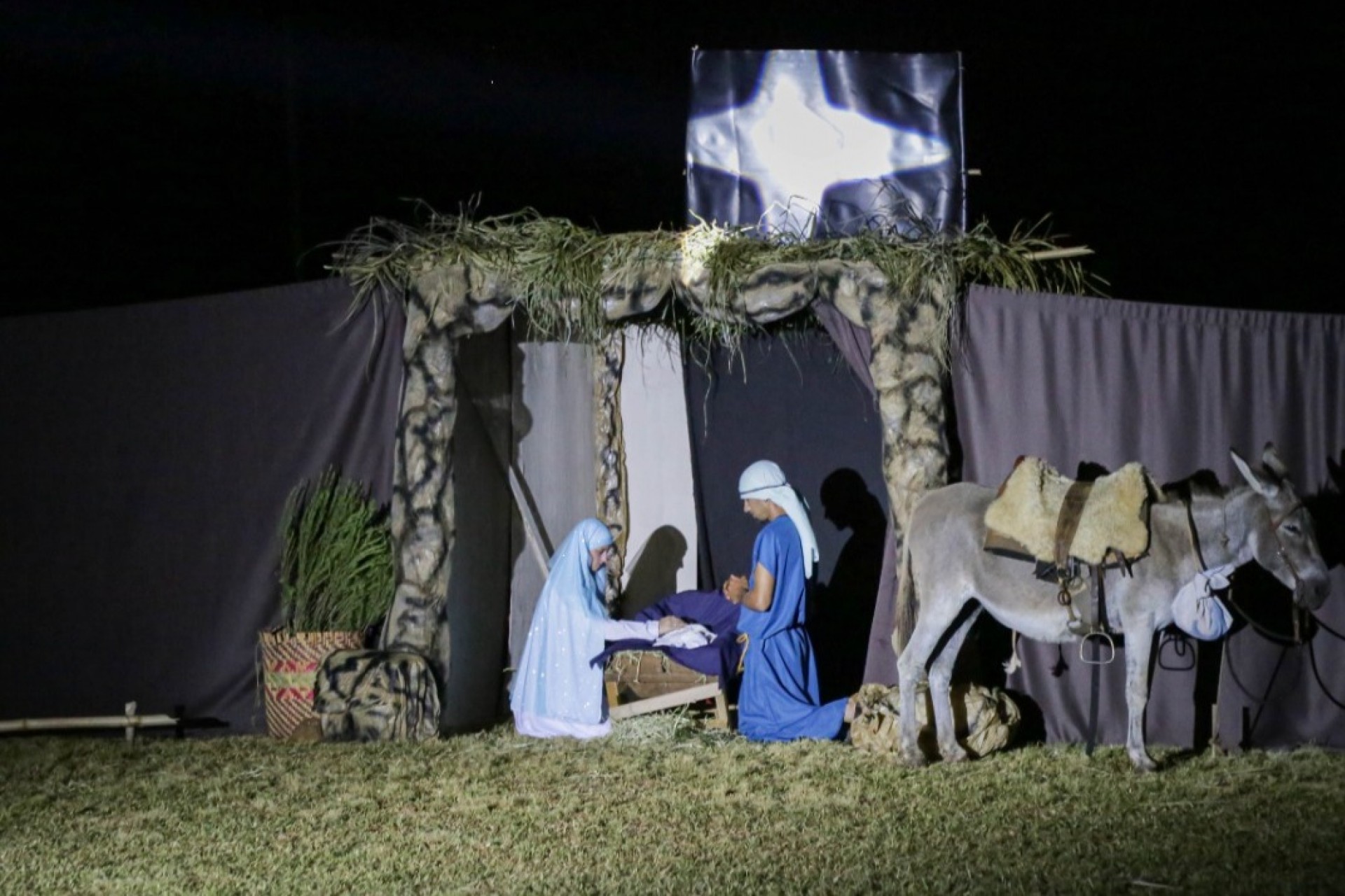 Auto de Natal em Missal: Estrutura já está sendo montada para apresentação em Portão Ocoí no dia 22