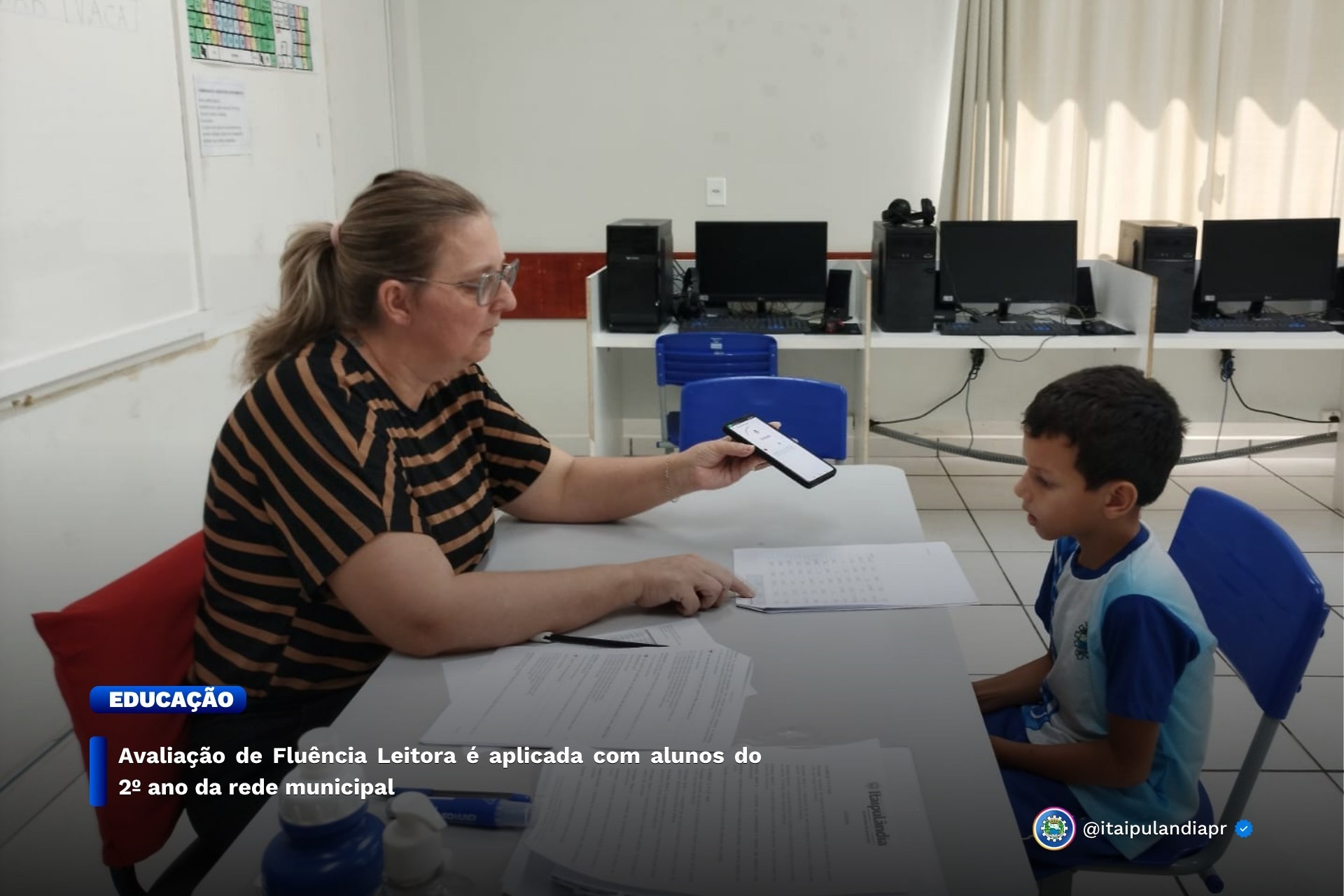 Avaliação de Fluência Leitora é aplicada com alunos do 2º ano da rede municipal