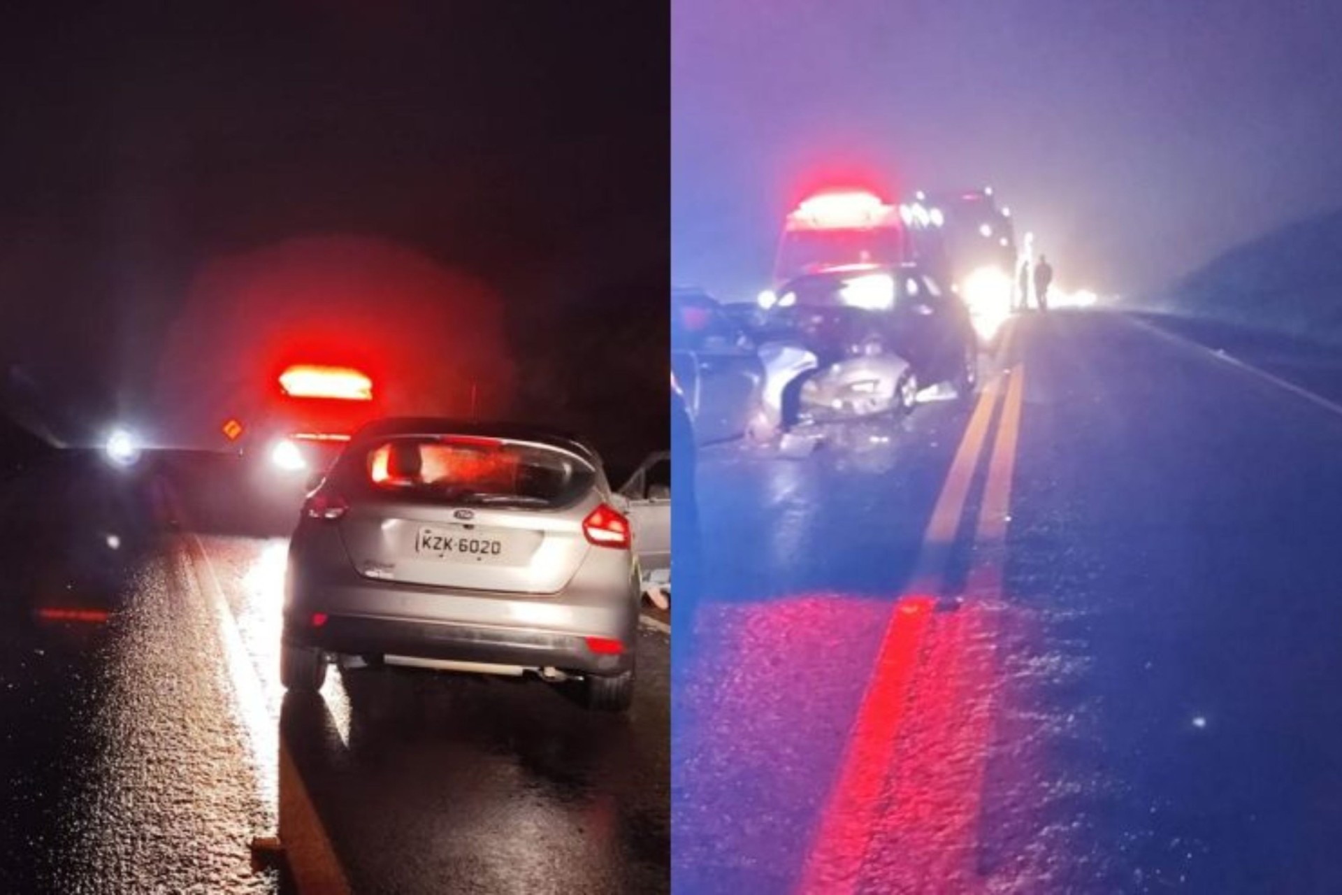 Batida entre dois carros deixa homem morto entre Céu Azul e Matelândia na BR-277