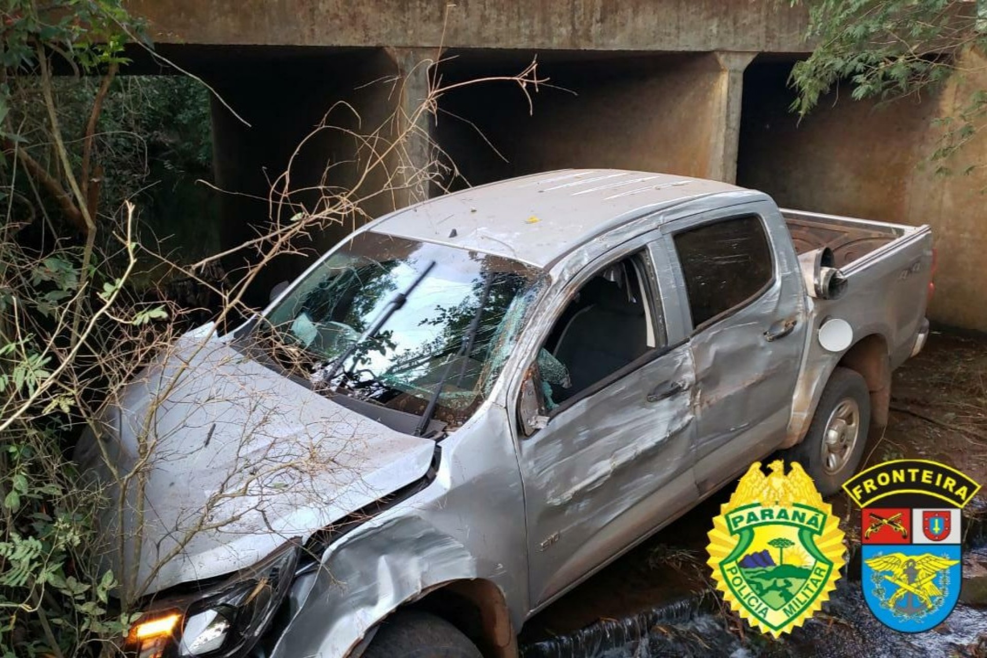 BPFRON apreende veículo durante Operação Hórus em Santa Helena