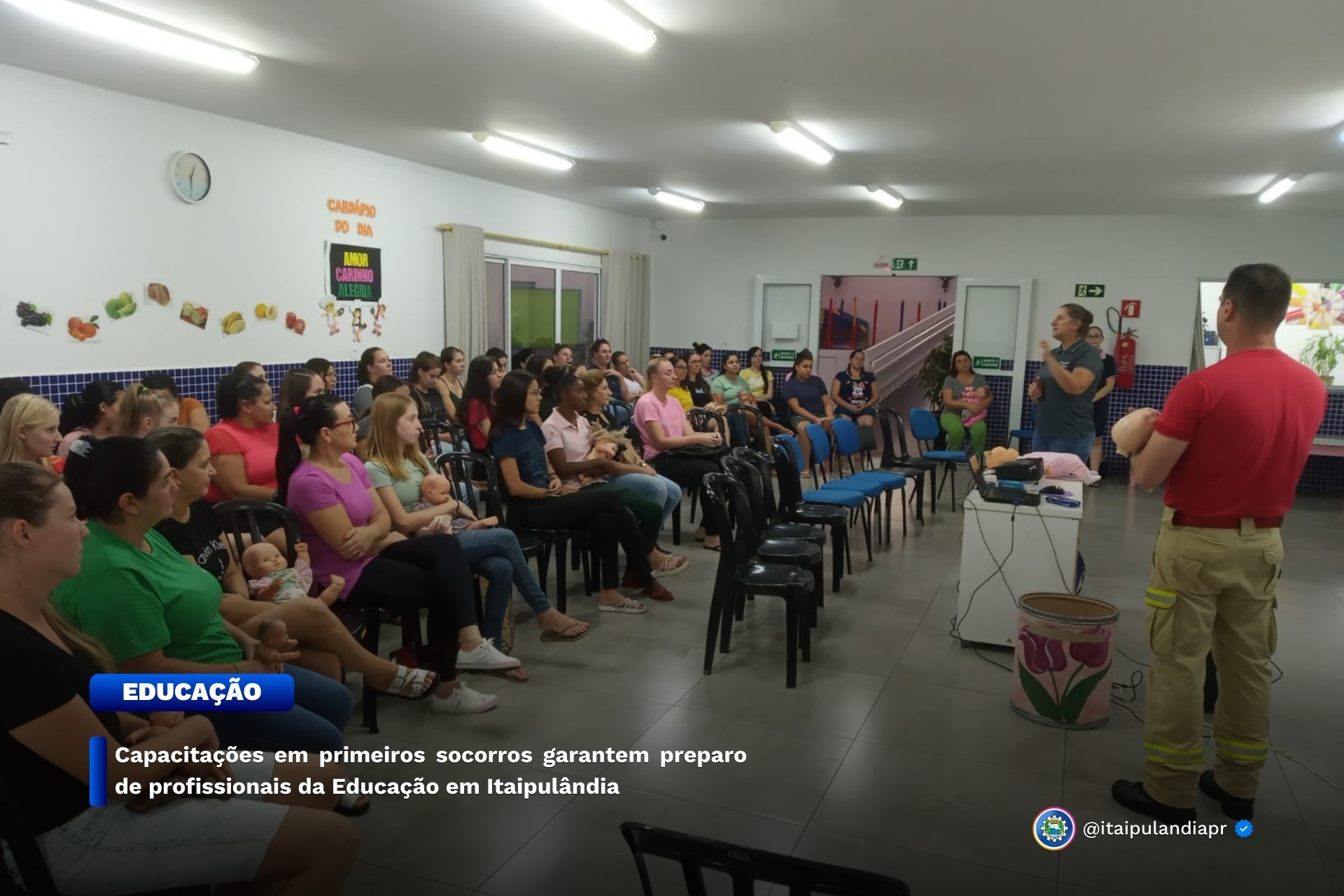 Capacitações em primeiros socorros garantem preparo de profissionais da Educação em Itaipulândia