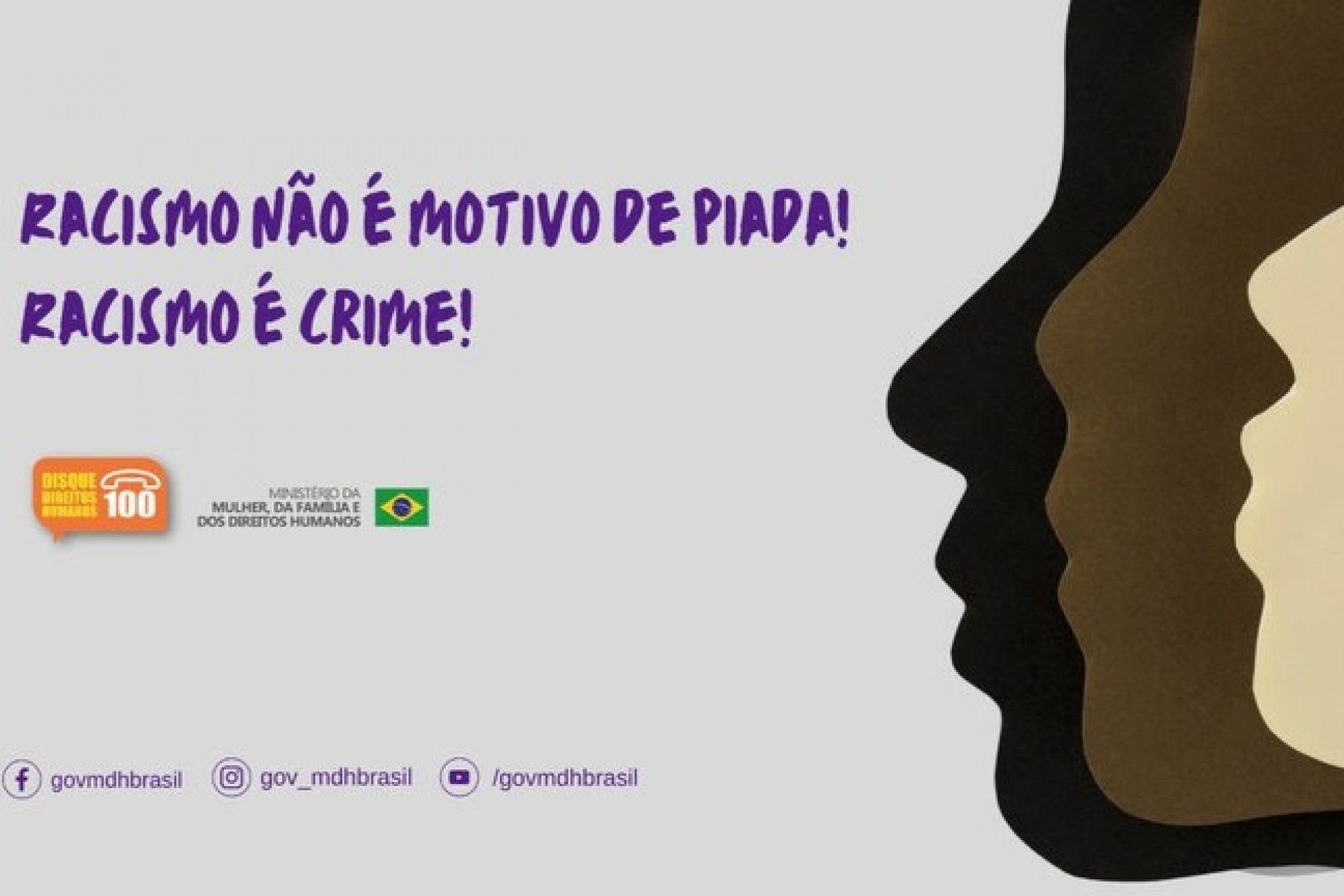 Cartilha reforça que o racismo é crime inafiançável no Brasil