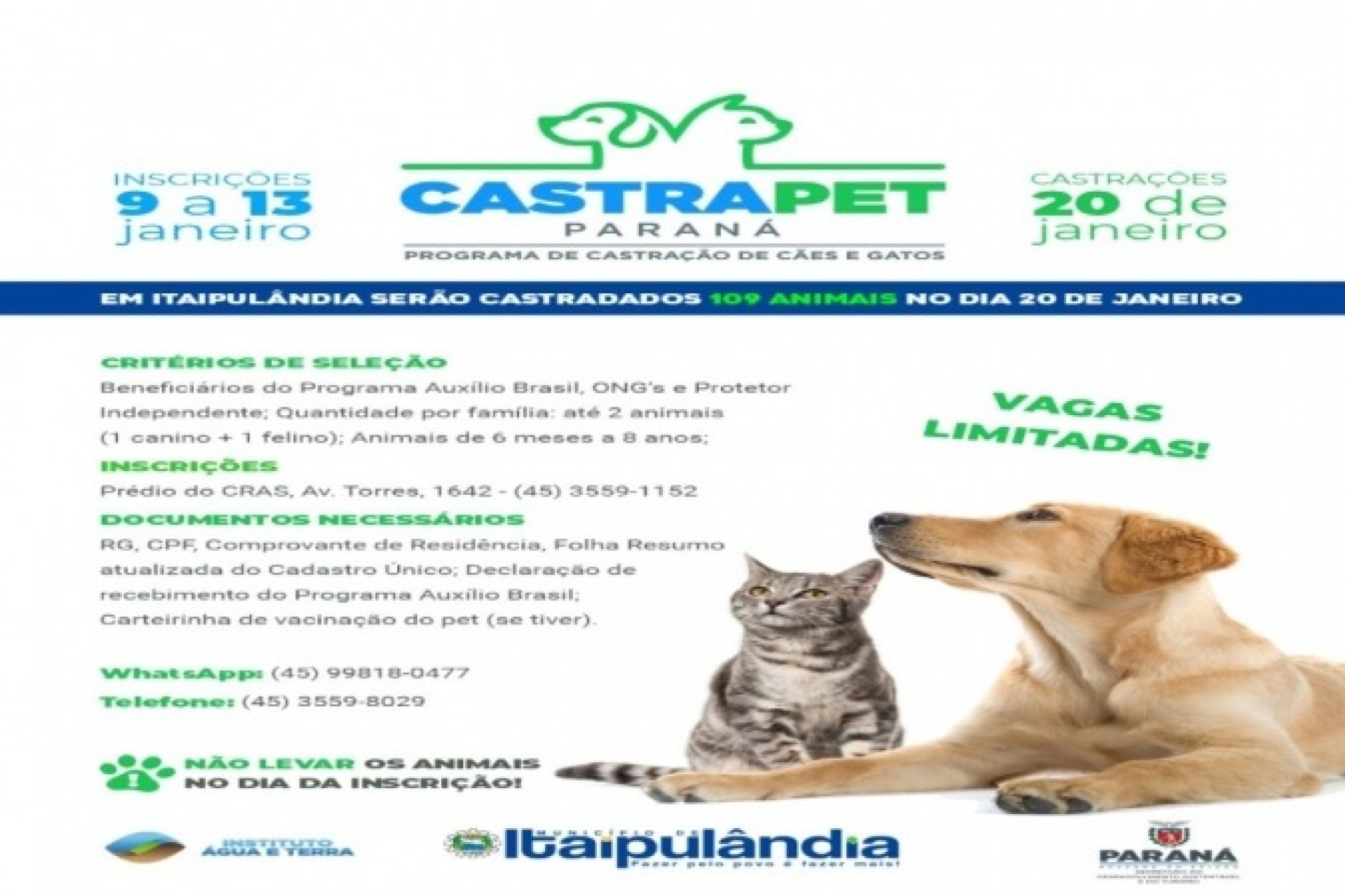 CASTRAPET estará em Itaipulândia no mês de janeiro