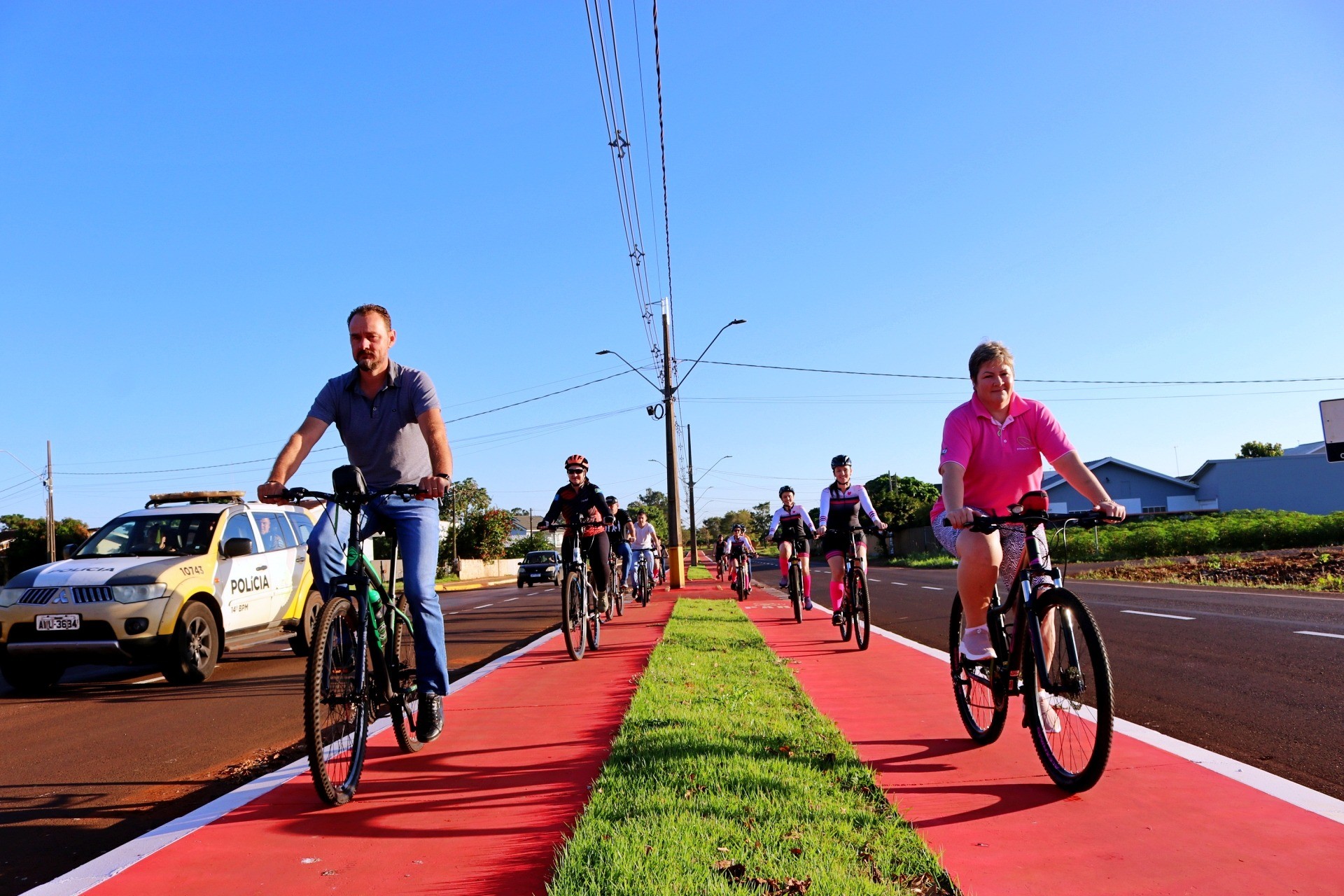 Ciclovia da Avenida Itaipu é inaugurada pela Administração Municipal