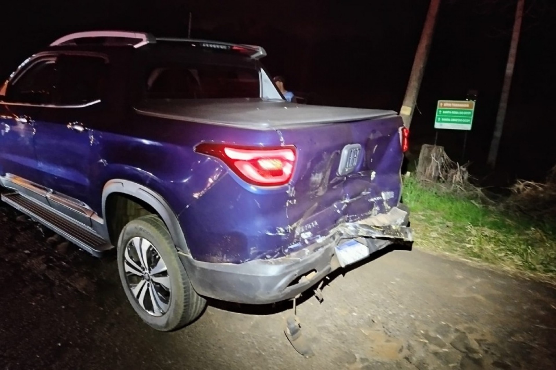 Colisão na PR-497 deixa dois feridos em São Miguel do Iguaçu