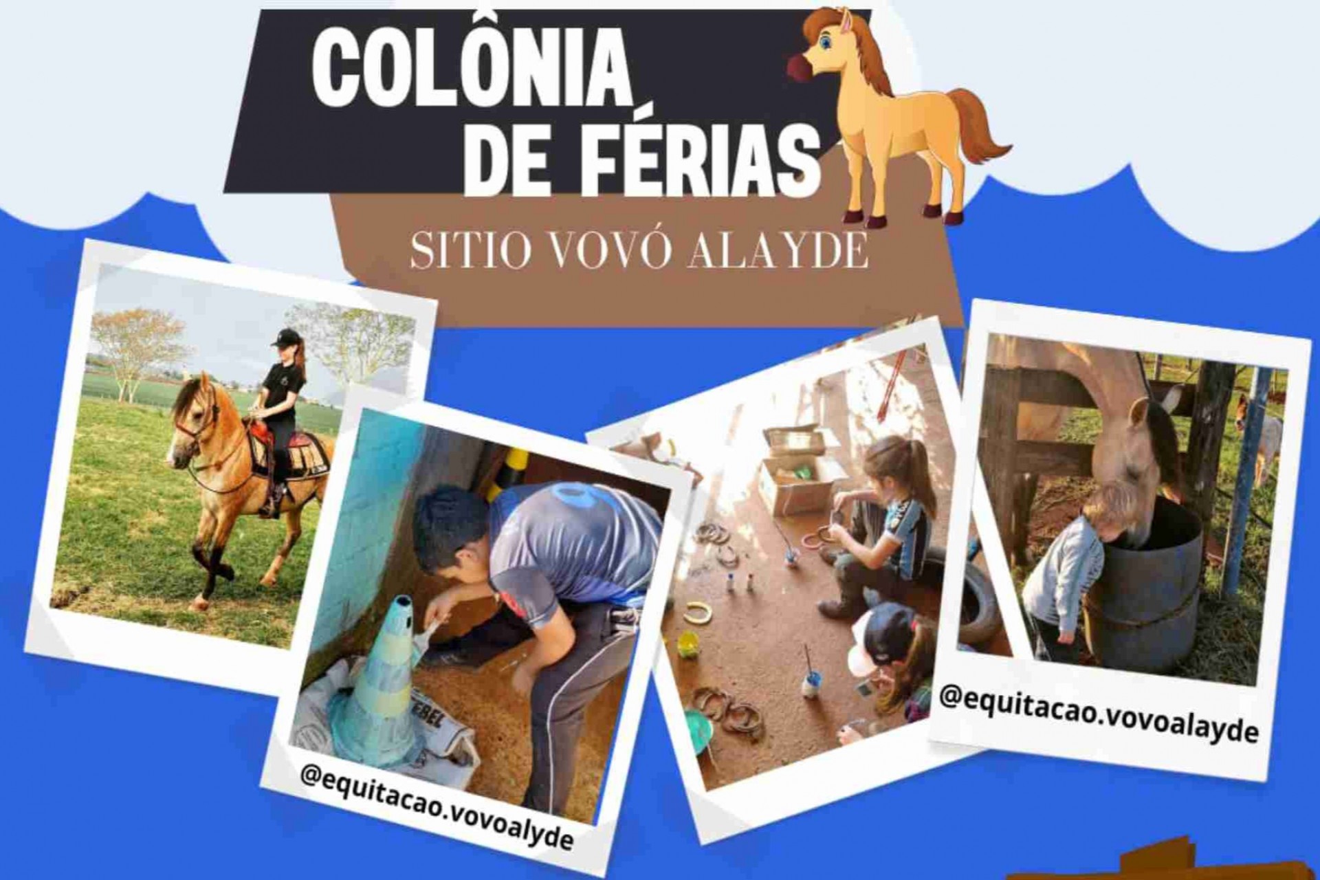 Colônia de Férias em Missal: Cento de Equitação e Equoterapia Vovó Alayde.