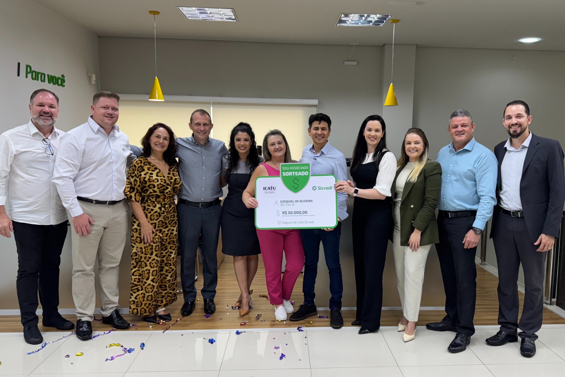 Comerciante de Foz é contemplado com R$ 50 mil em sorteio de seguro de vida