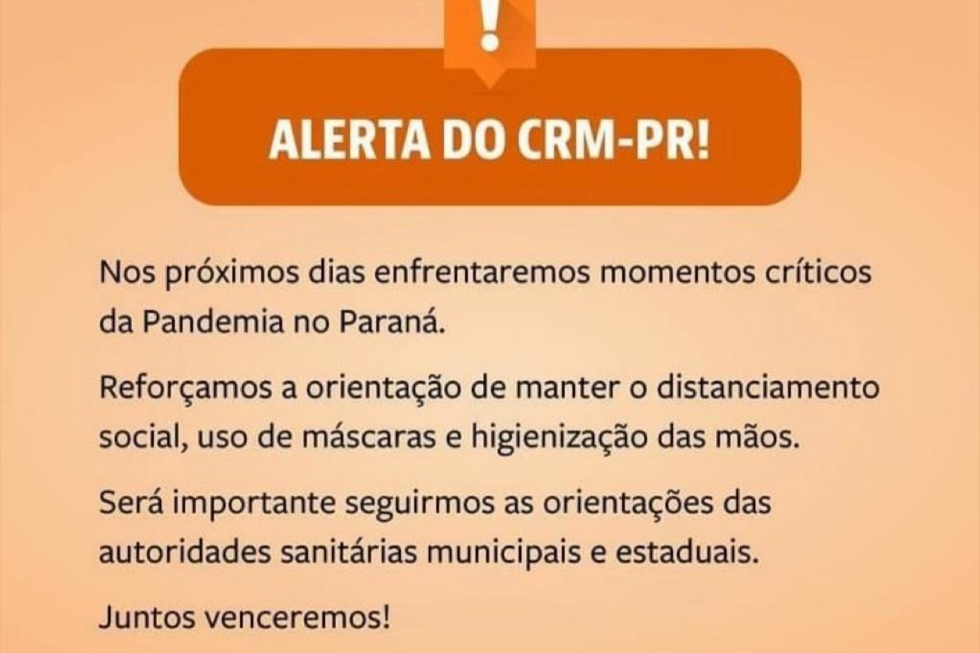 Covid-19: Conselho Regional de Medicina alerta para momento crítico no Paraná