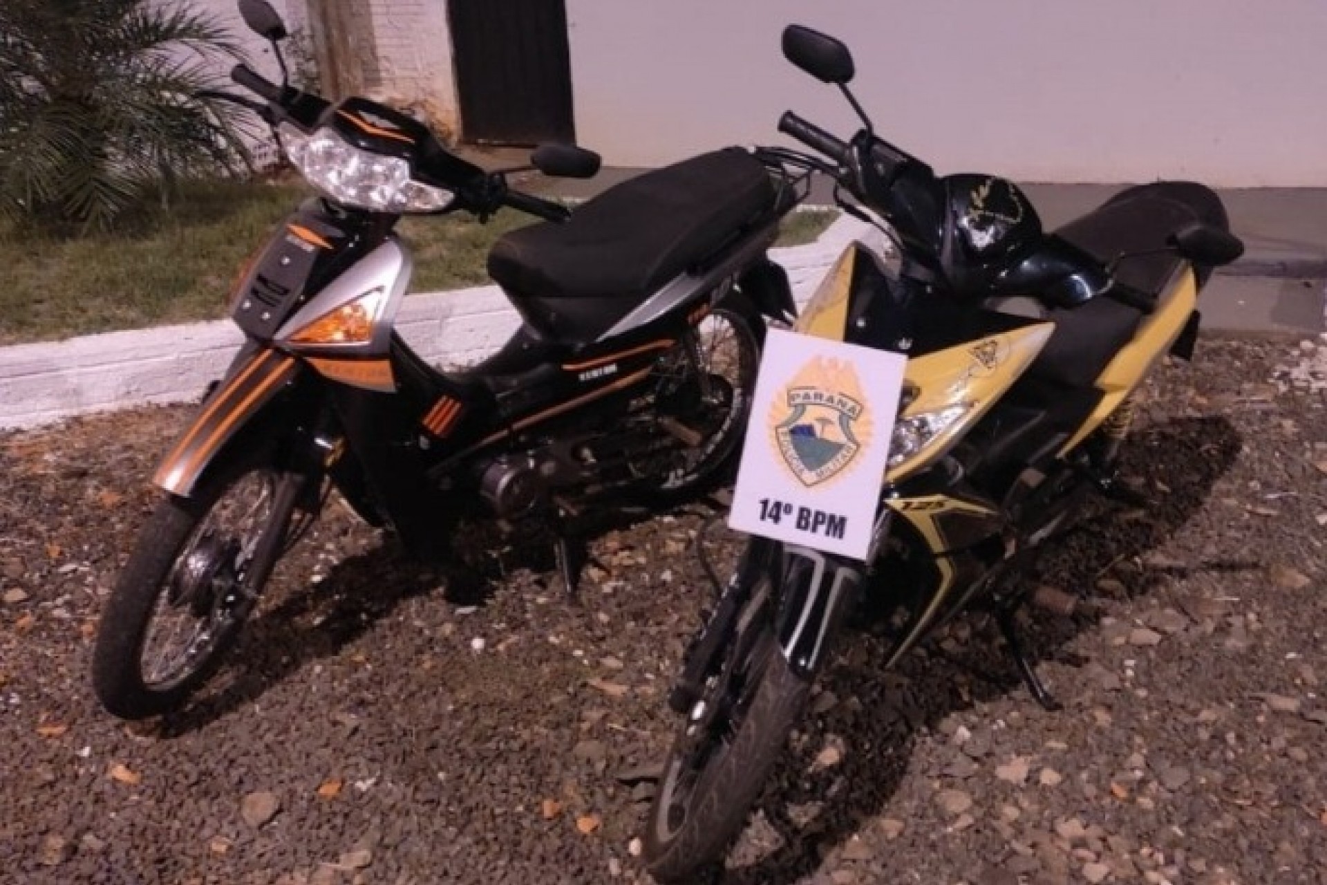 Duas motocicletas roubadas no Paraguai são recuperadas pelo Choque em Itaipulândia