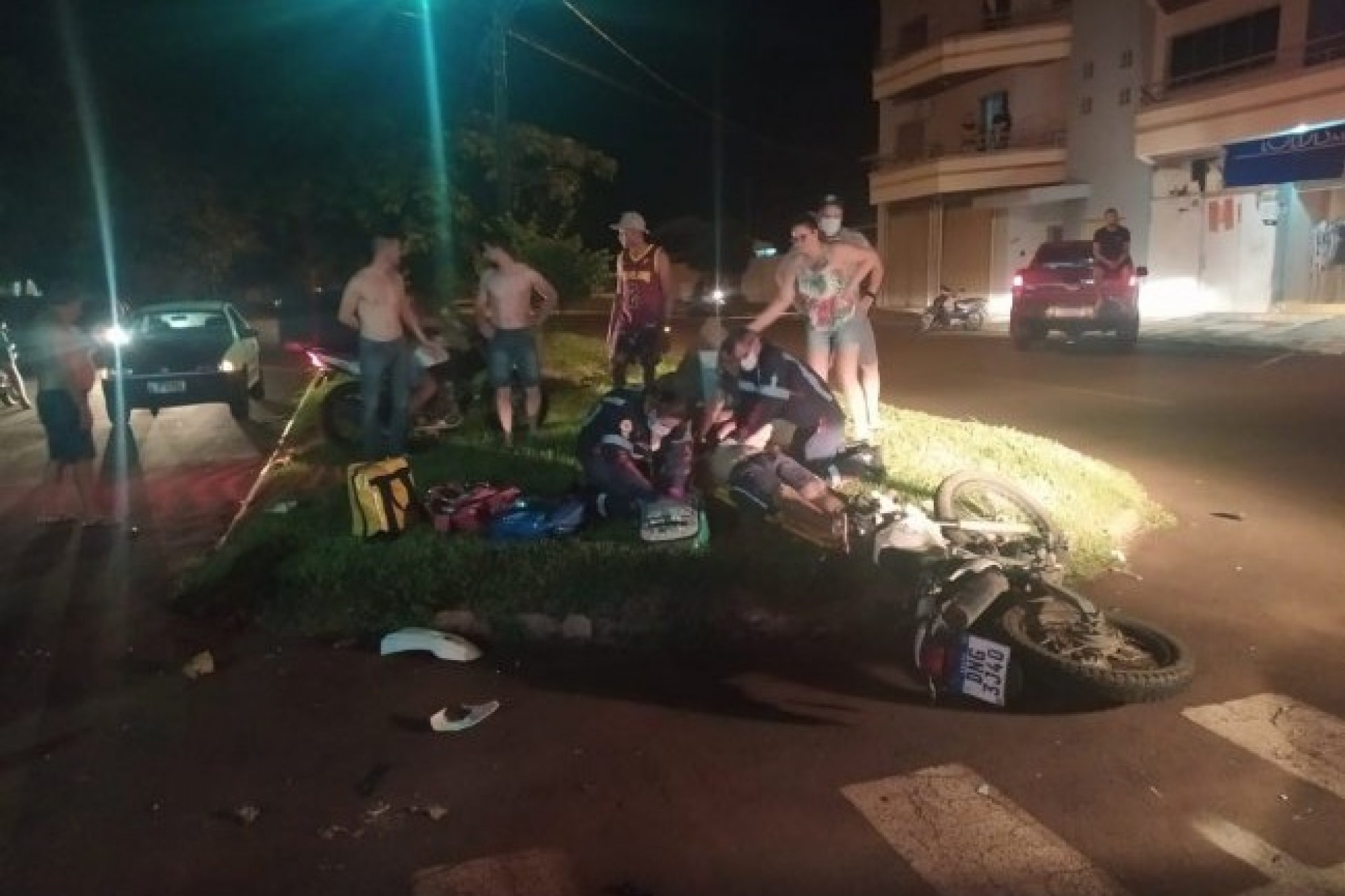Duas pessoas morrem em batida entre motos no centro de Santa Helena