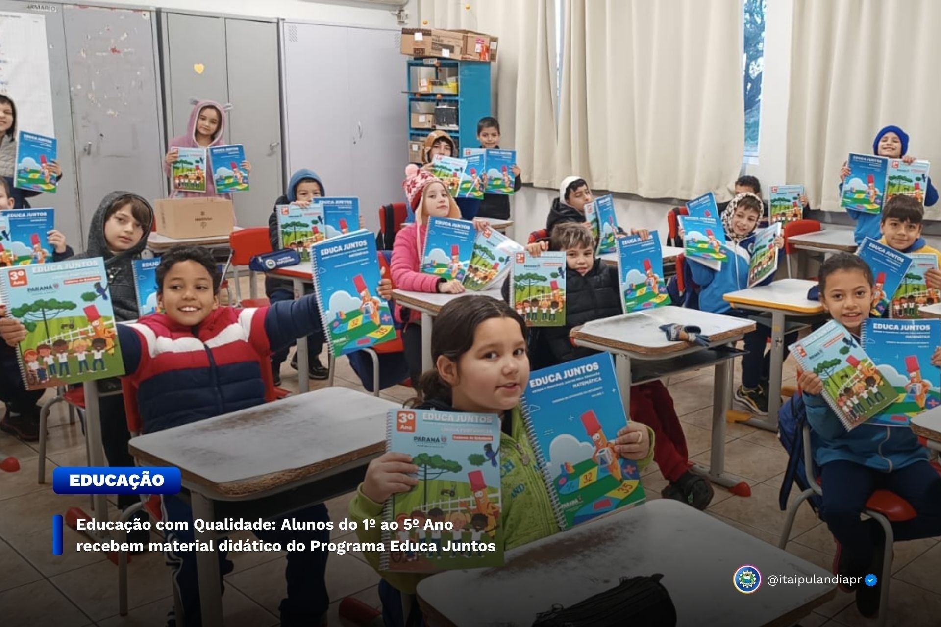 Educação com Qualidade: Alunos do 1º ao 5º Ano recebem material didático do Programa Educa Juntos