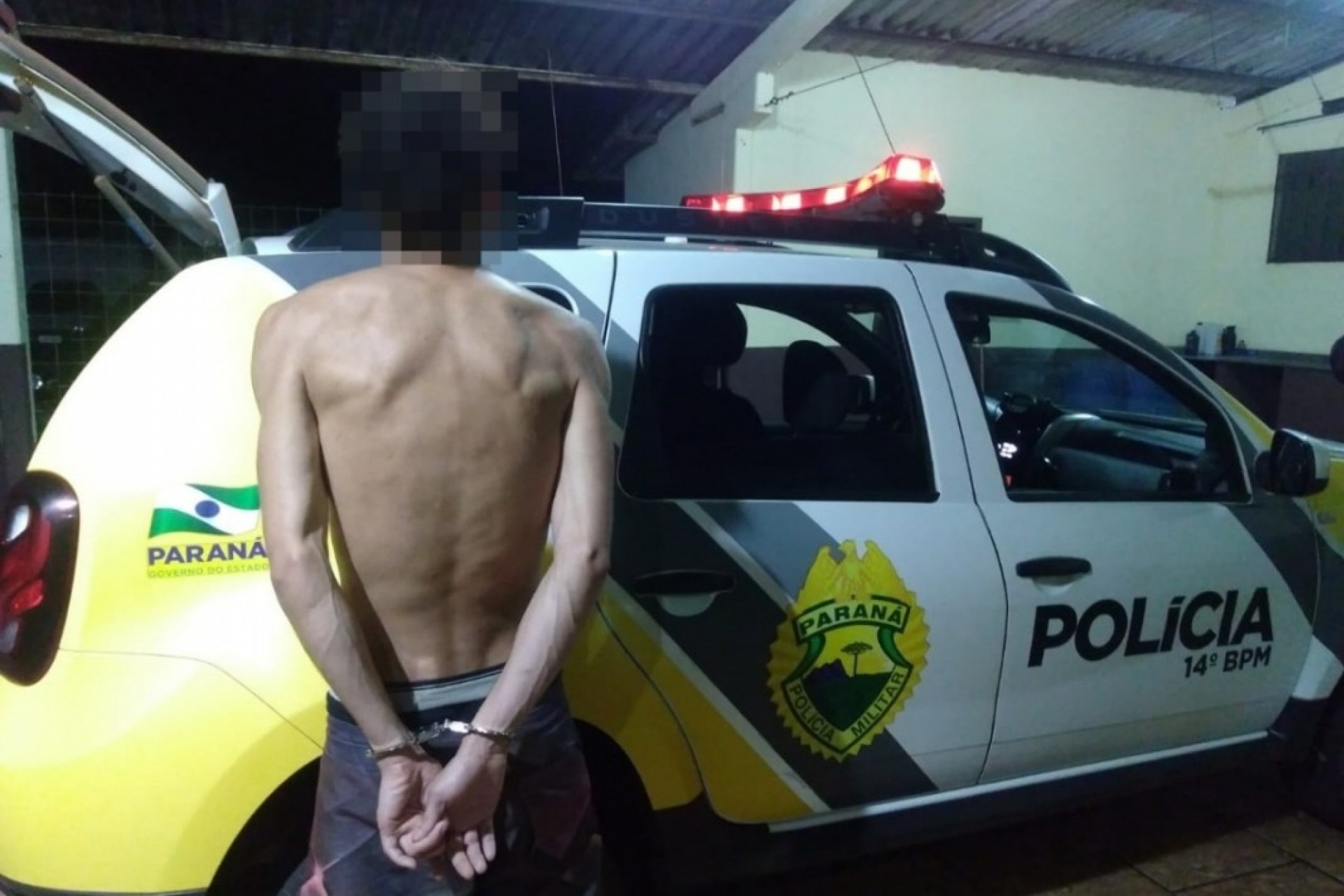 Em abordagem, Polícia Militar de São Miguel cumpre mandado de prisão
