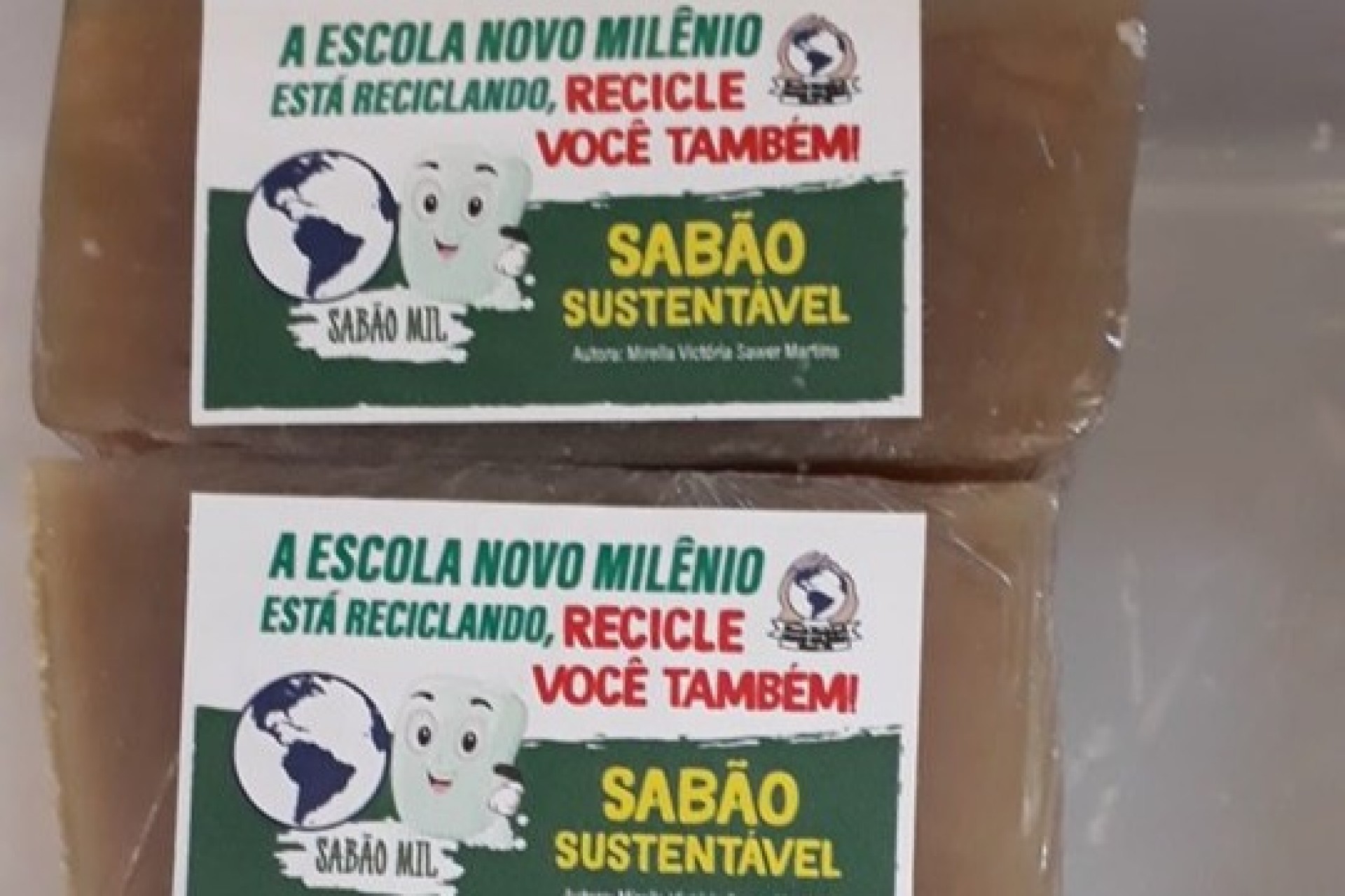 Escola Novo Milênio estará fazendo a venda de sabão artesanal do Projeto de Educação Financeira