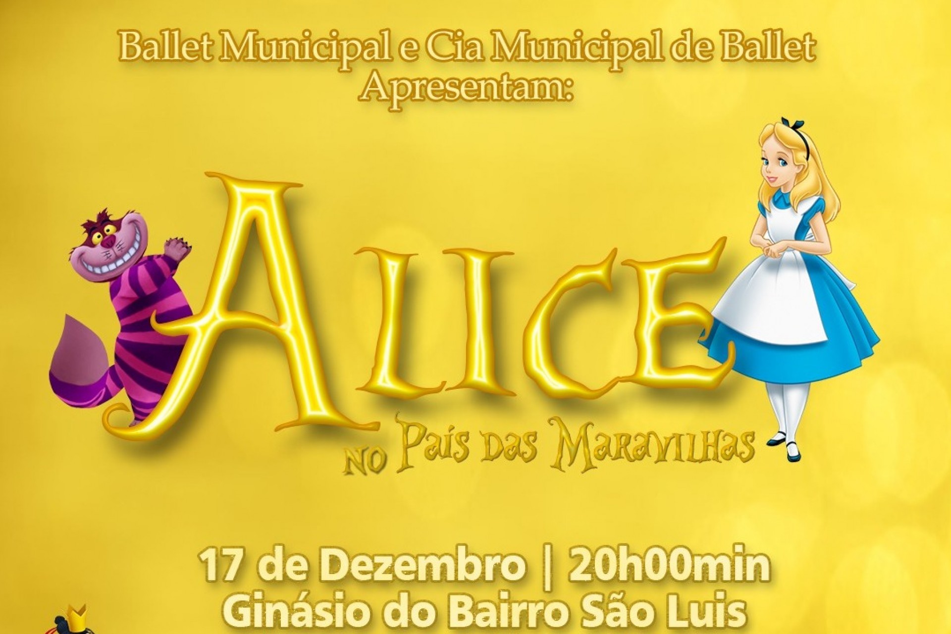 Espetáculo Alice no País das Maravilhas acontece amanhã em Santa Helena