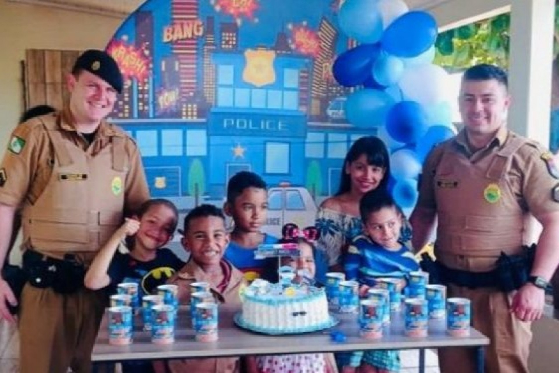 Fã da PM em Itaipulândia recebe surpresa em seu aniversário