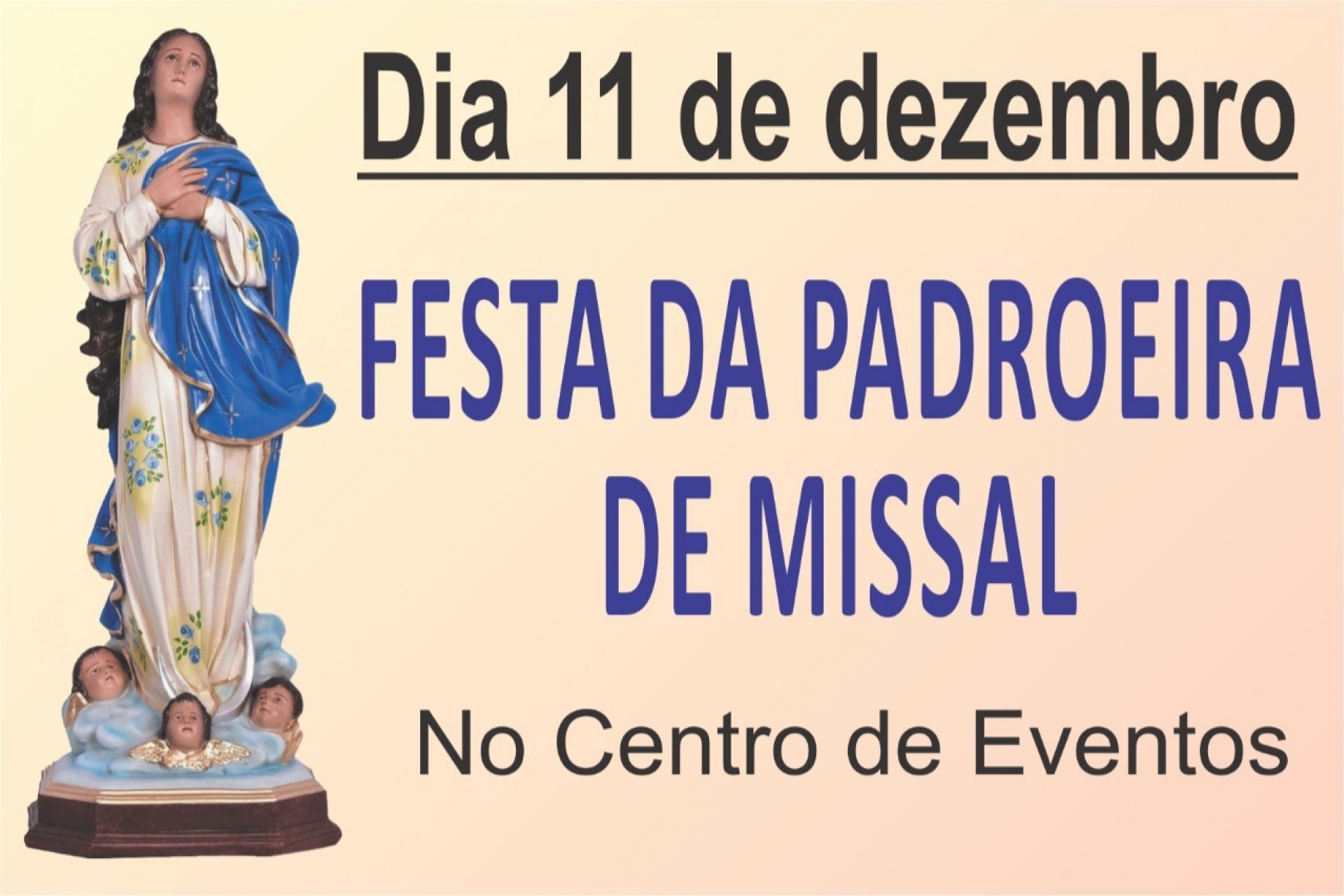 Festa da Padroeira de Missal será no dia 11