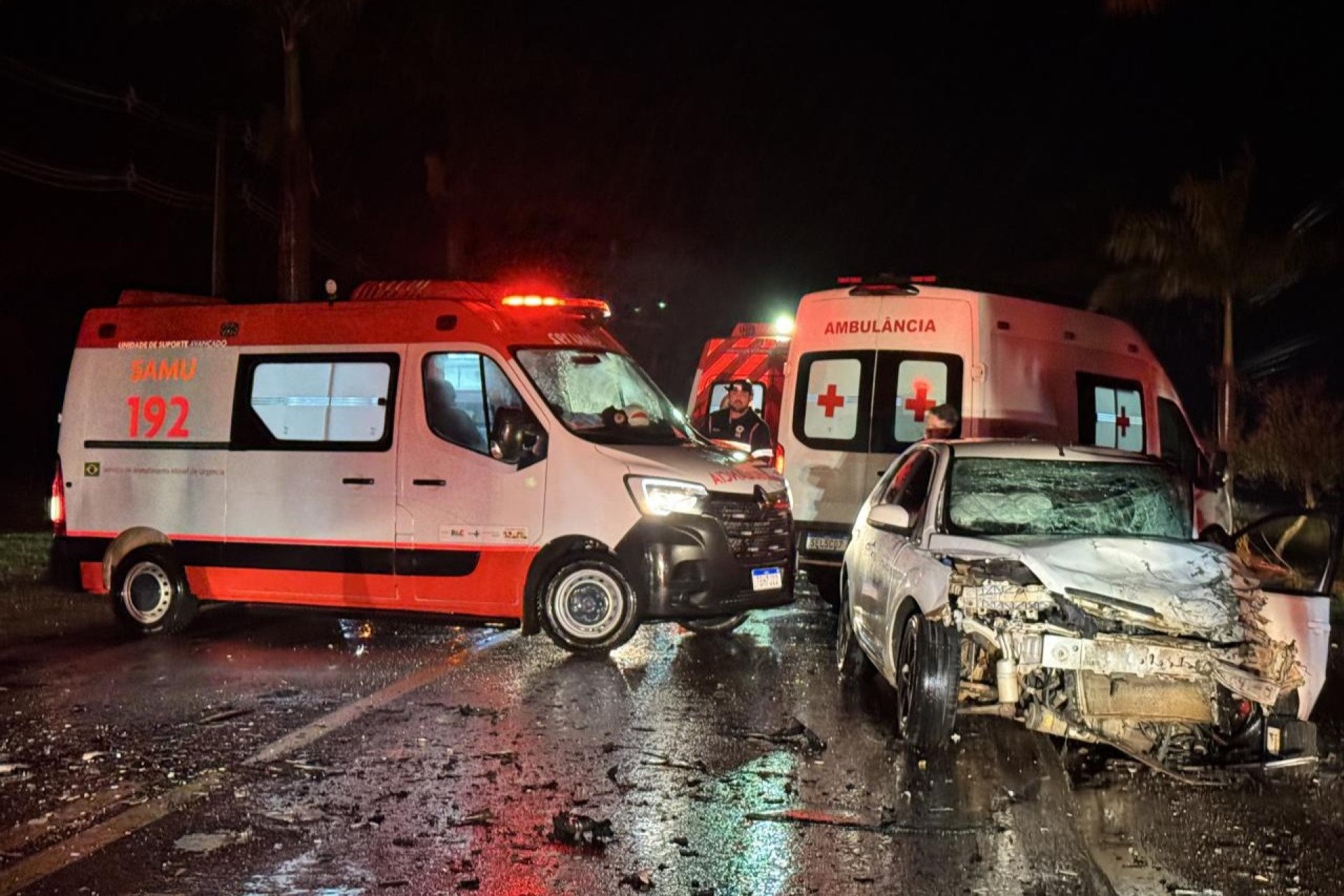 Grave acidente deixa um morto e três feridos na PR 488 em Santa Helena