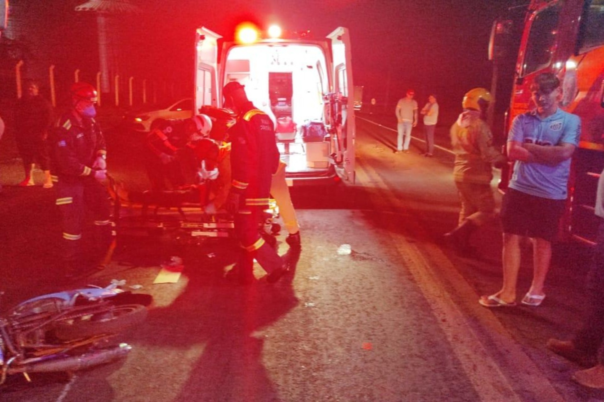 Grave acidente é registrado na PR 488 em Santa Helena