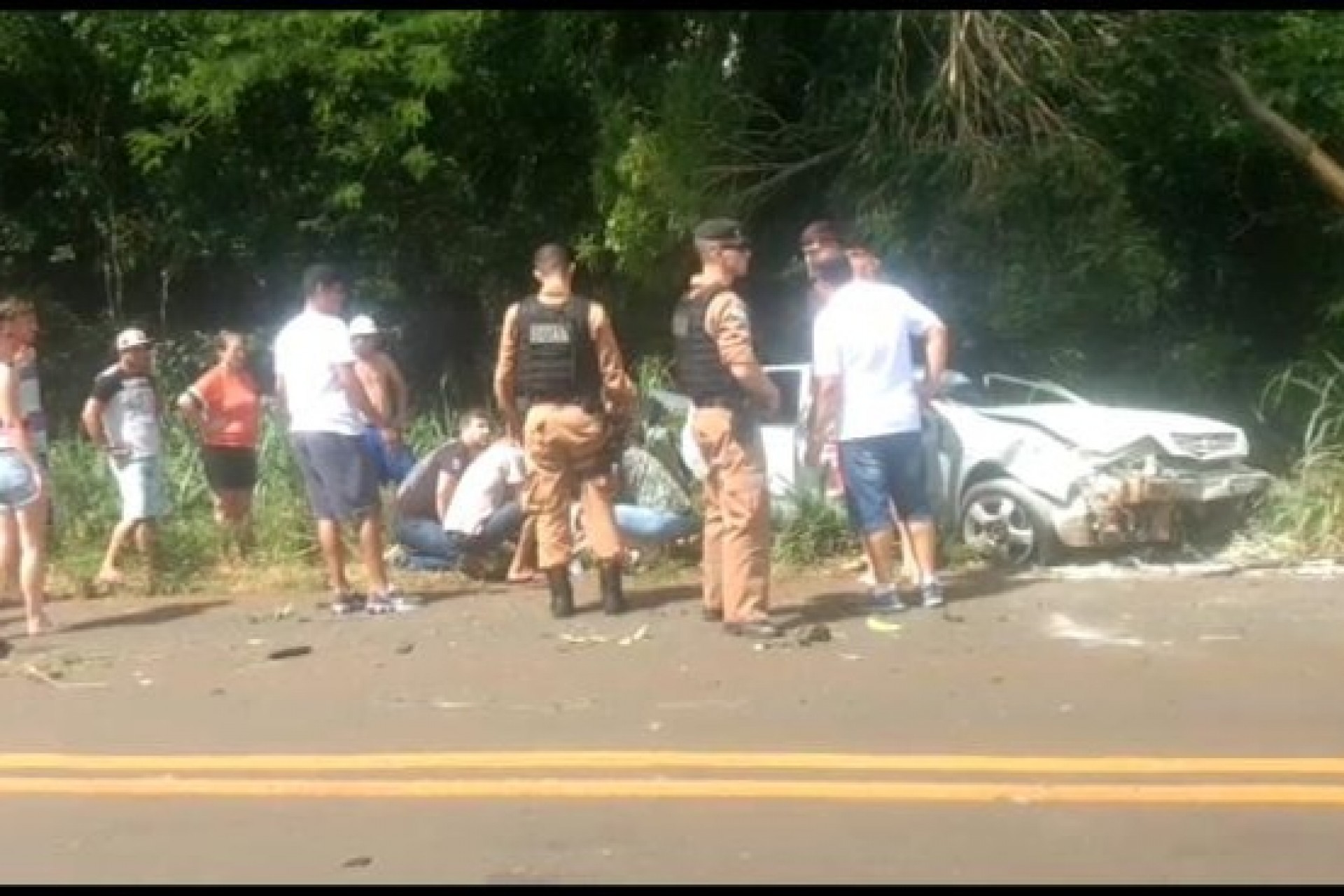 Grave acidente registrado na rodovia PR 495 no Portão Ocoí em Missal