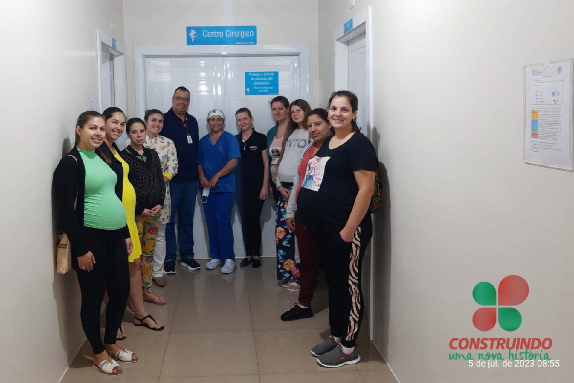 Grupo de Gestantes realiza Passeio de Conhecimento no Hospital Nossa Senhora de Fátima