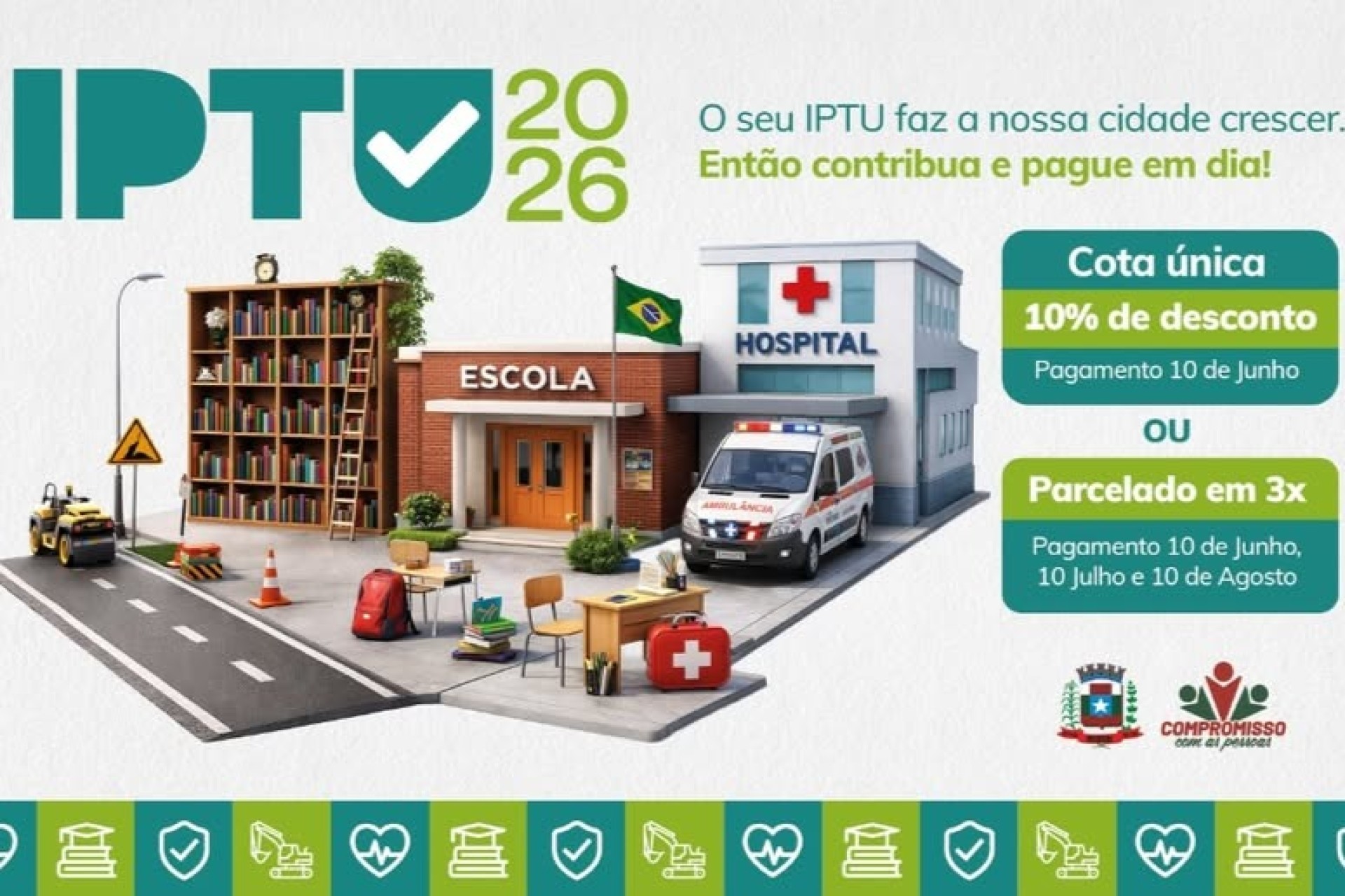 Guias do IPTU 2026 estão disponíveis em Missal