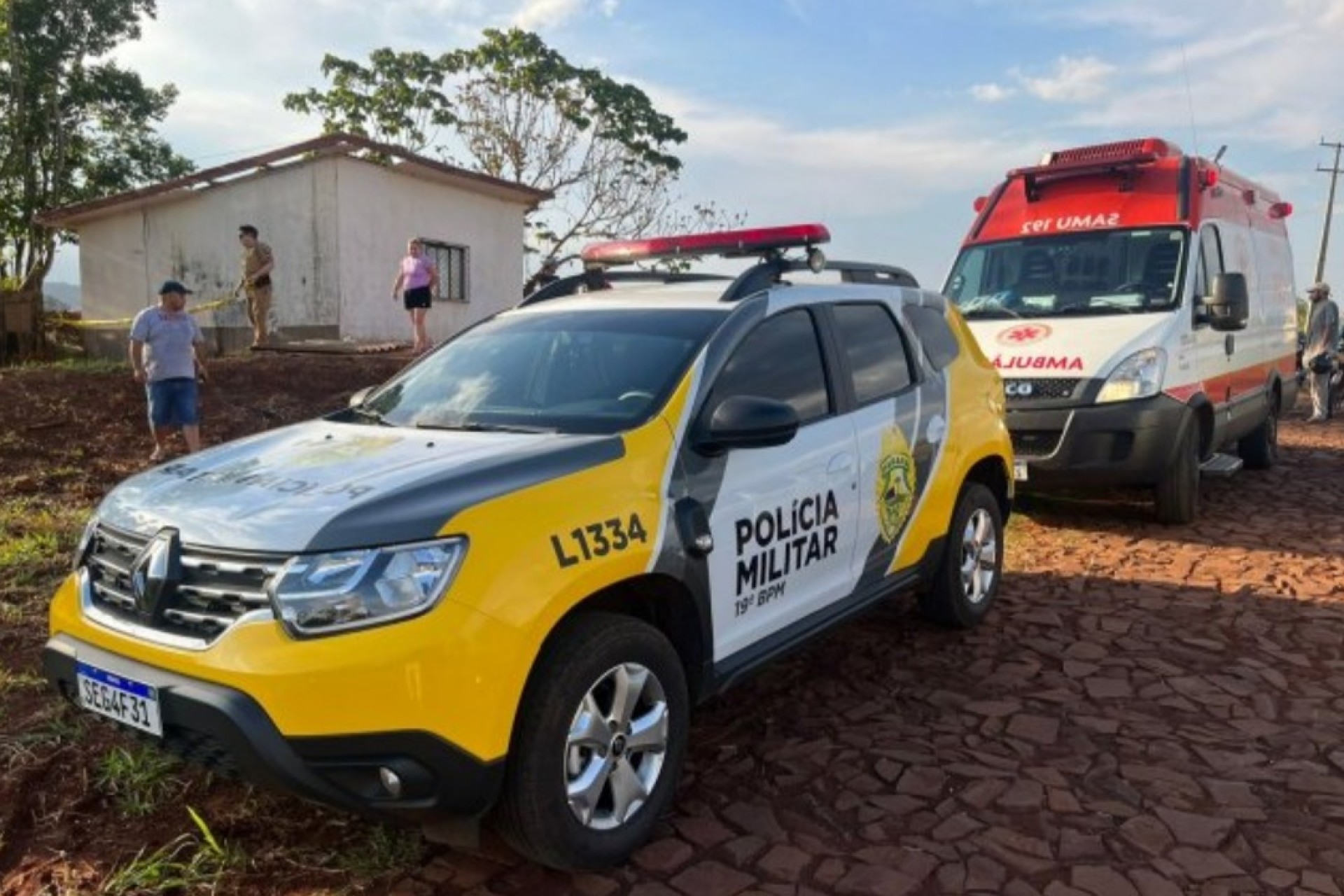 Homem é morto em distrito de Santa Helena; SAMU e Polícia Militar atendem ocorrência