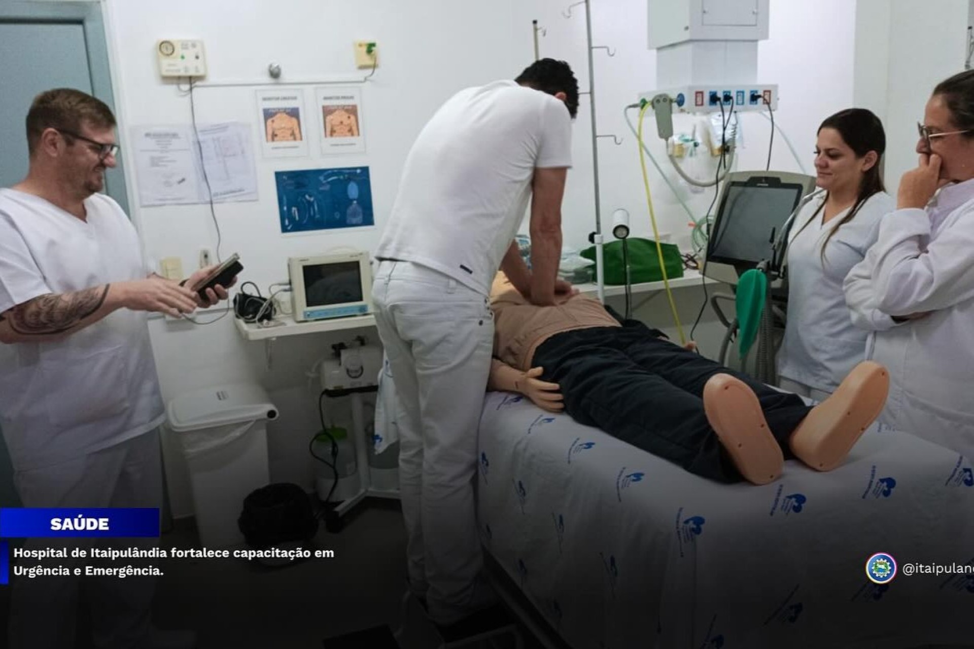 Hospital de Itaipulândia fortalece capacitação em Urgência e Emergência