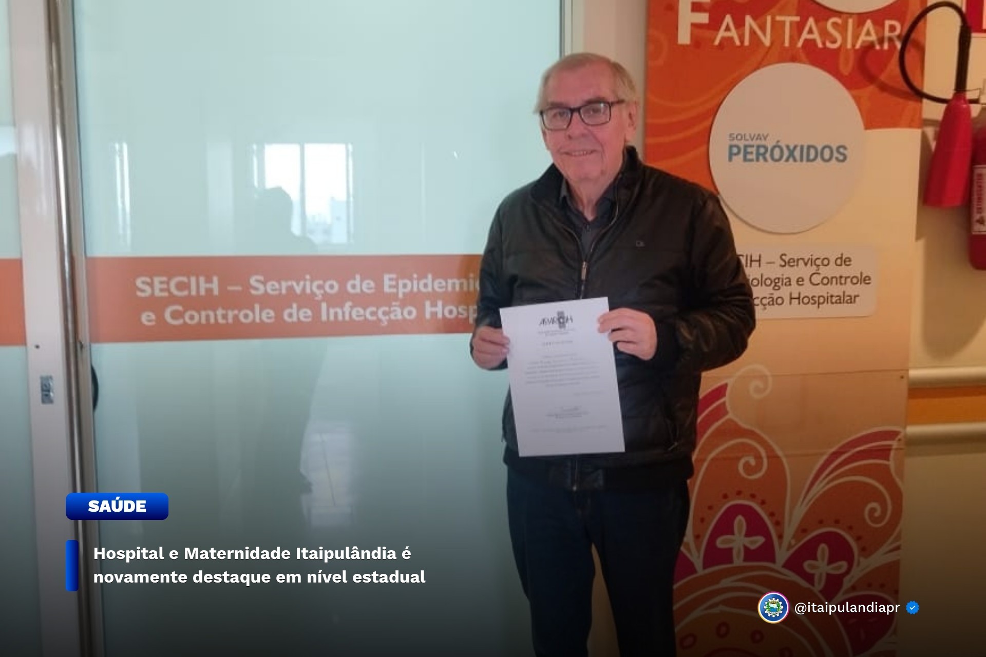 Hospital e Maternidade Itaipulândia é novamente destaque em nível estadual