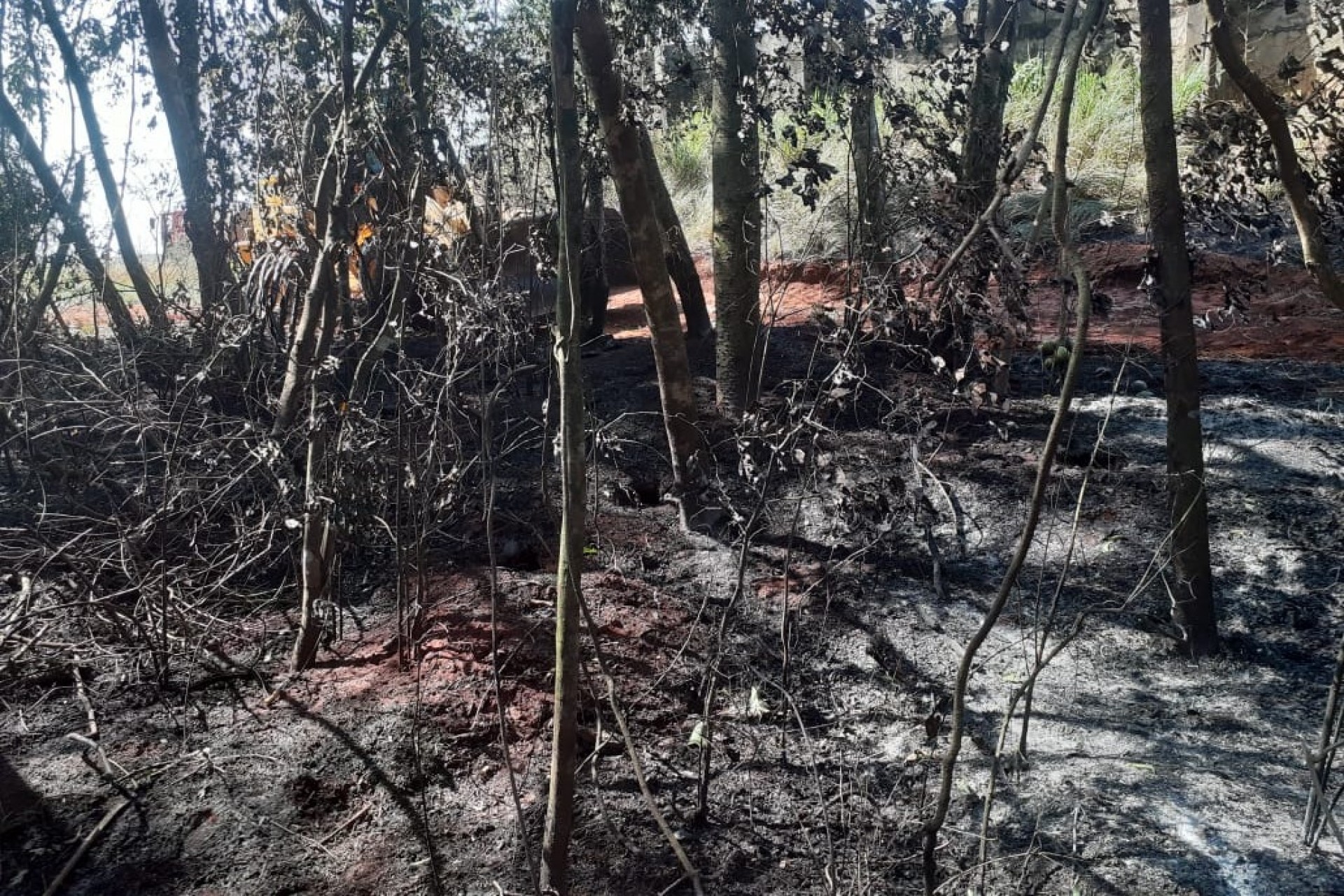 Incêndio no Porto de Areia causado por curto circuito em poste de luz