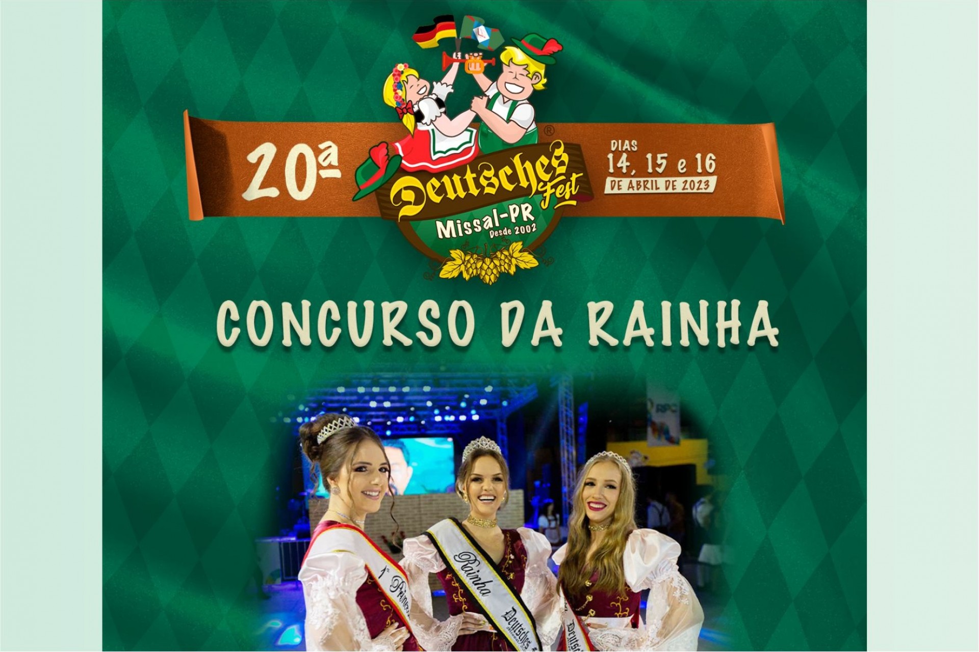 Inscrições Abertas para o Concurso da Rainha da 20ª Deutsches Fest de Missal