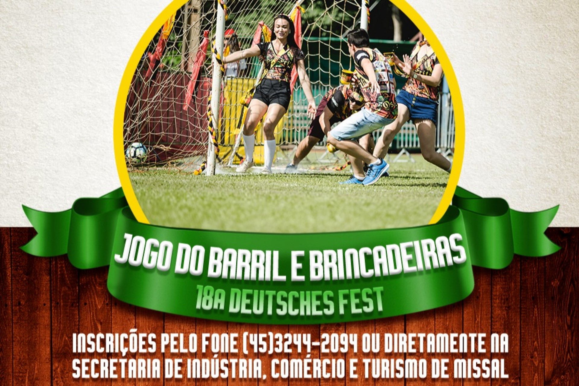 Inscrições abertas para participar do Jogo do Barril na 18ª Deutsches Fest