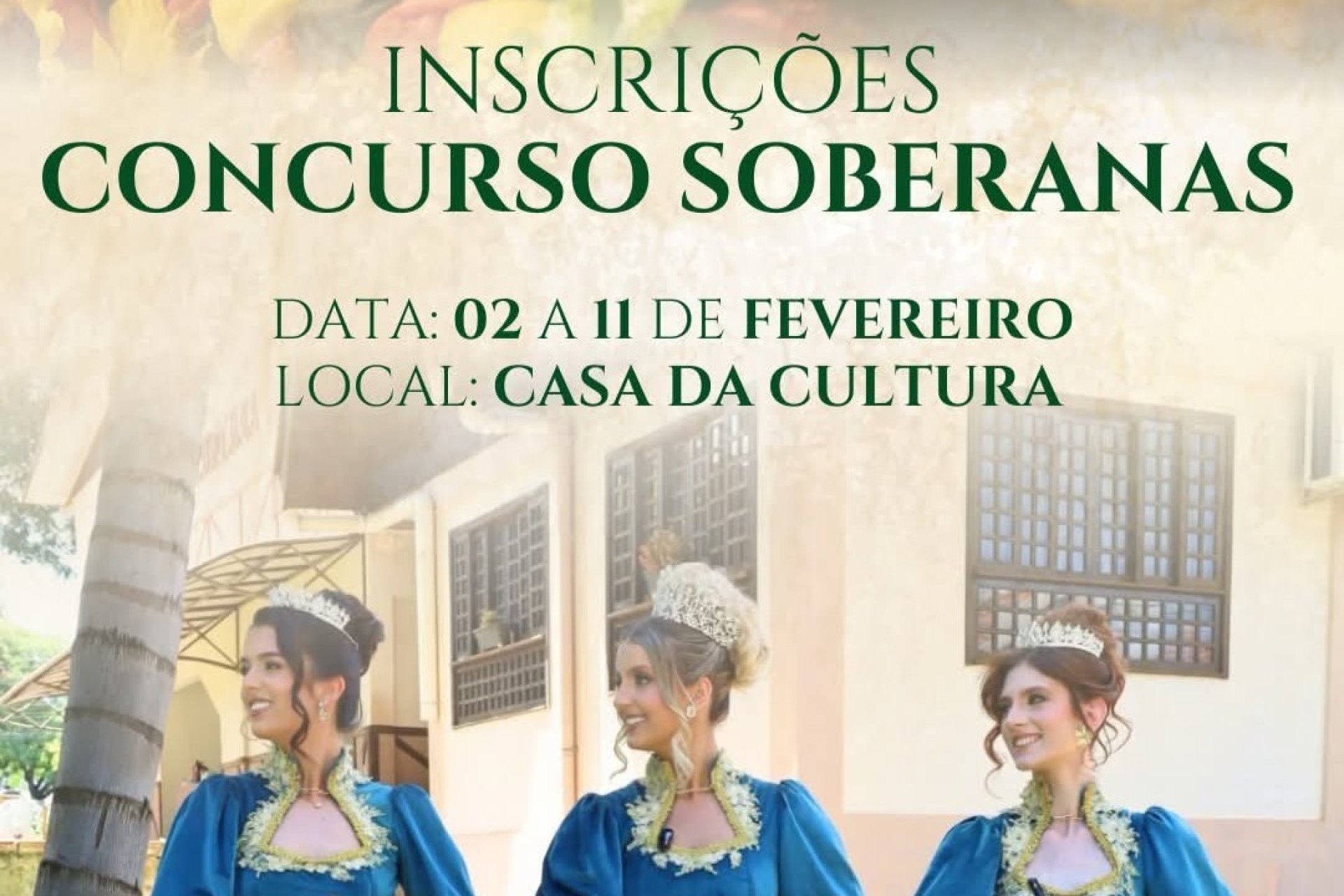 Inscrições para o Concurso das Soberanas da 23ª Deutsches Fest serão de 02 a 11 de fevereiro