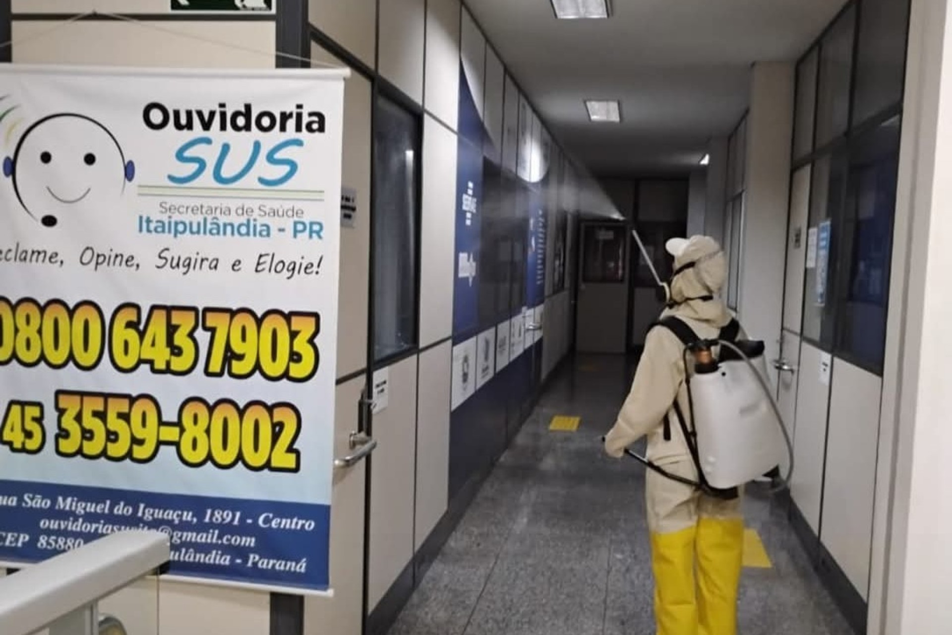 Itaipulândia: Borrifação Residual Intradomiciliar é realizada em prédios públicos