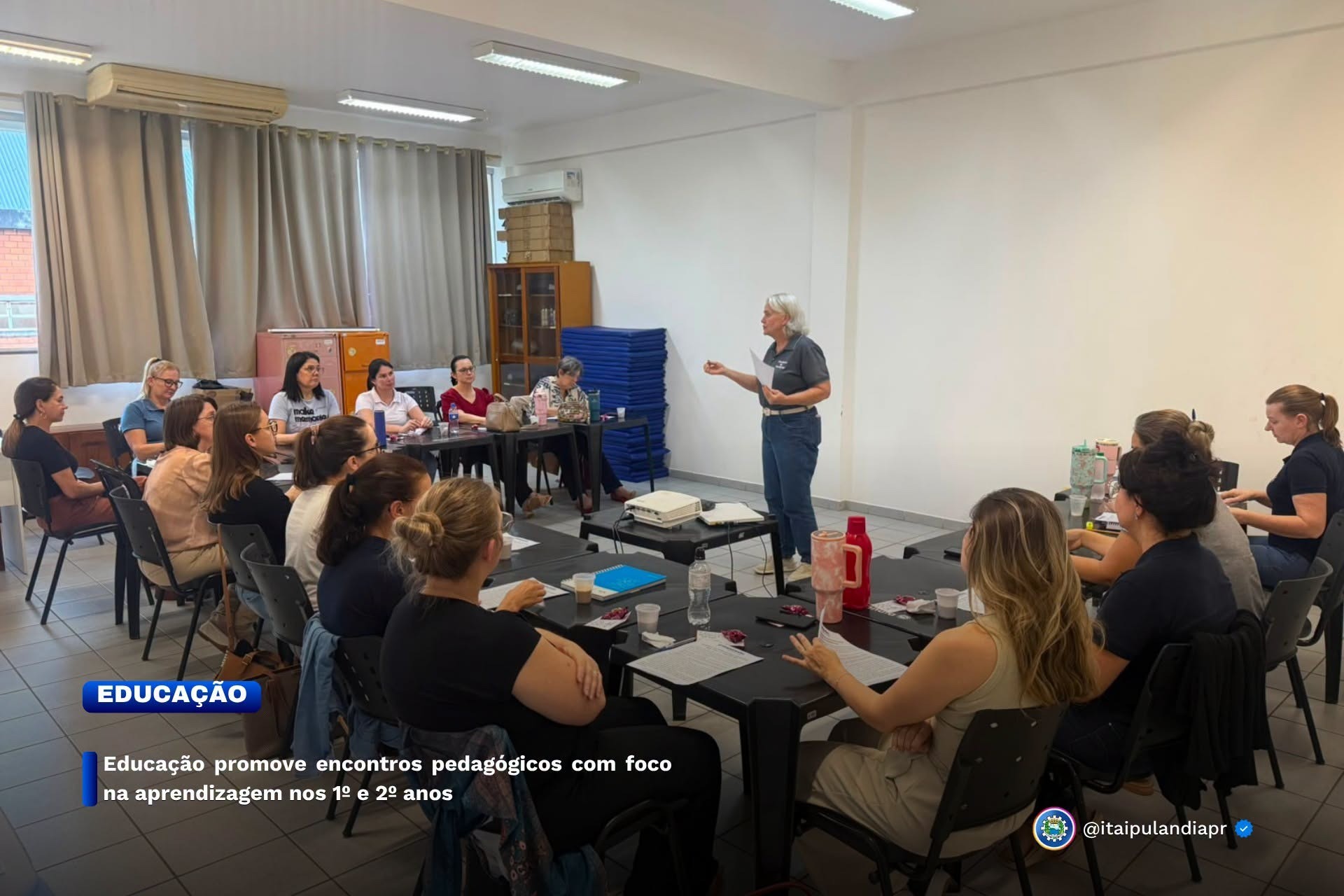 Itaipulândia: Educação promove encontros pedagógicos com foco na aprendizagem nos 1º e 2º anos.