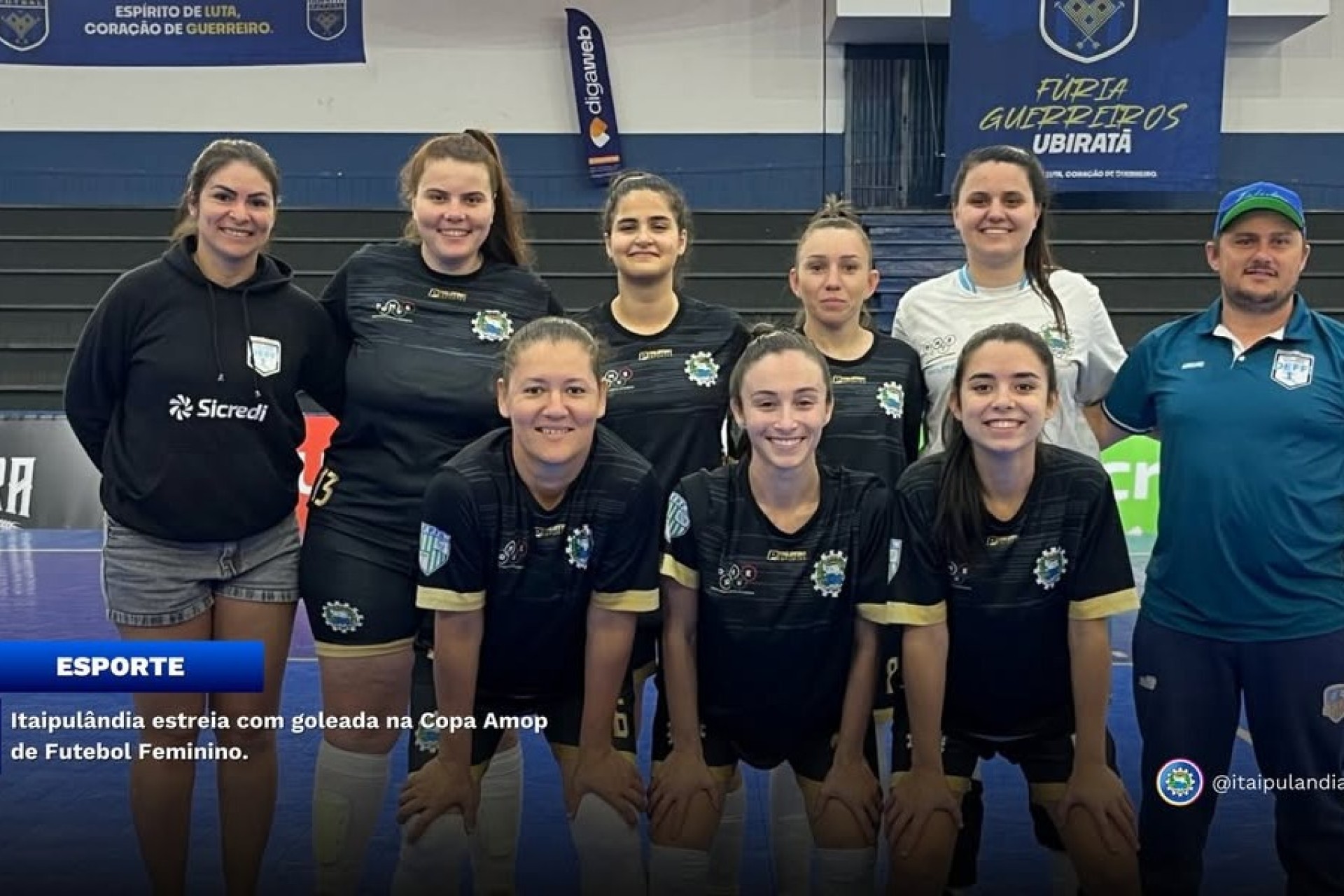 Itaipulândia estreia com goleada na Copa Amop de Futebol Feminino