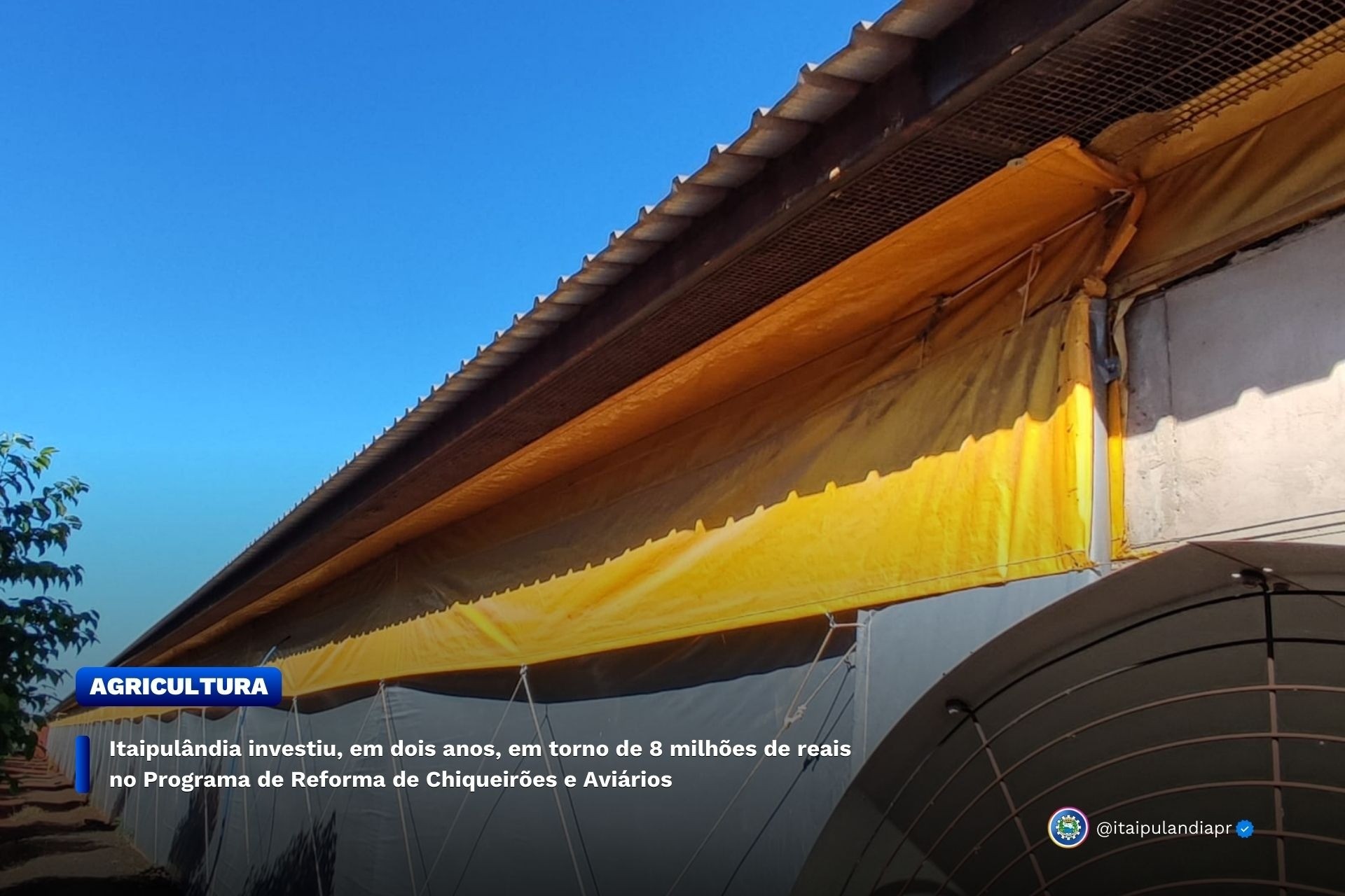 Itaipulândia investiu em dois anos em torno de 8 milhões no Programa de Reforma de Chiqueirôes